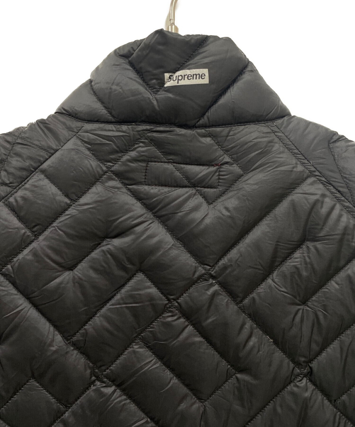 Supreme (シュプリーム) Spellout Quilted Lightweight Down Jacket/ダウンジャケット ブラック  サイズ:M