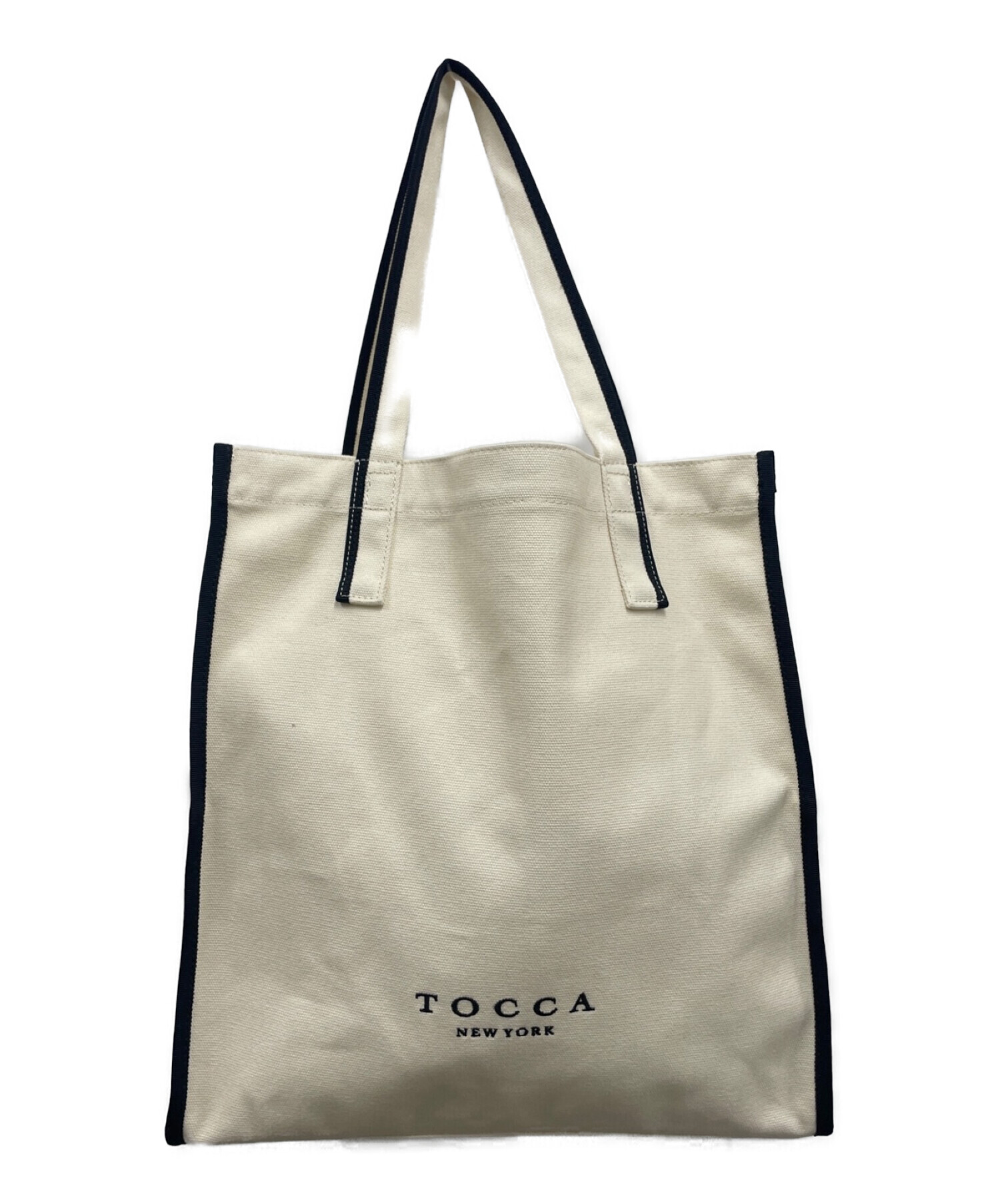 TOCCA (トッカ) STRADA CANVAS TOTE L キャンバストートバッグ ホワイト