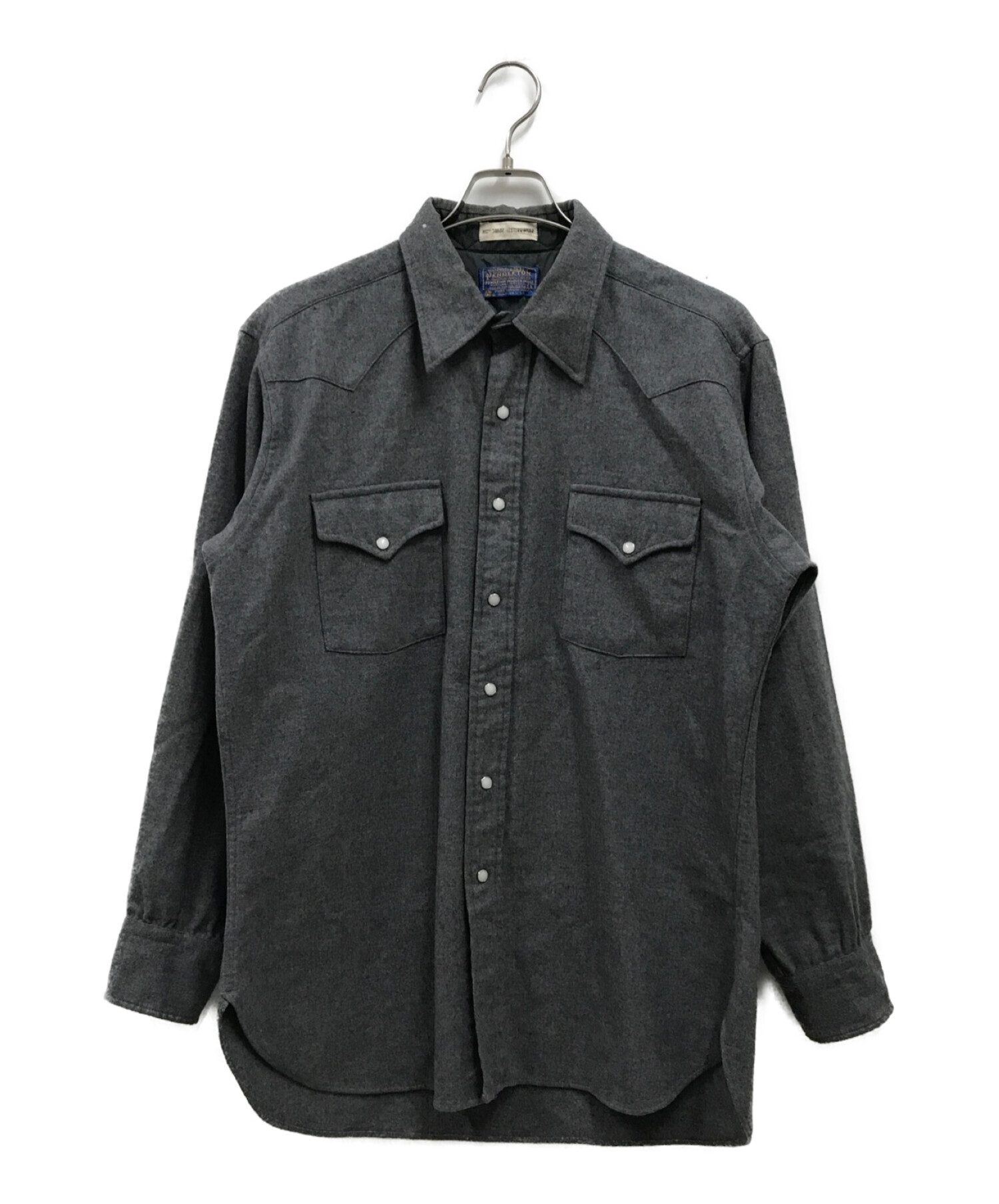 90's Pendleton ウエスタンウールシャツ Size M袖丈約55cm