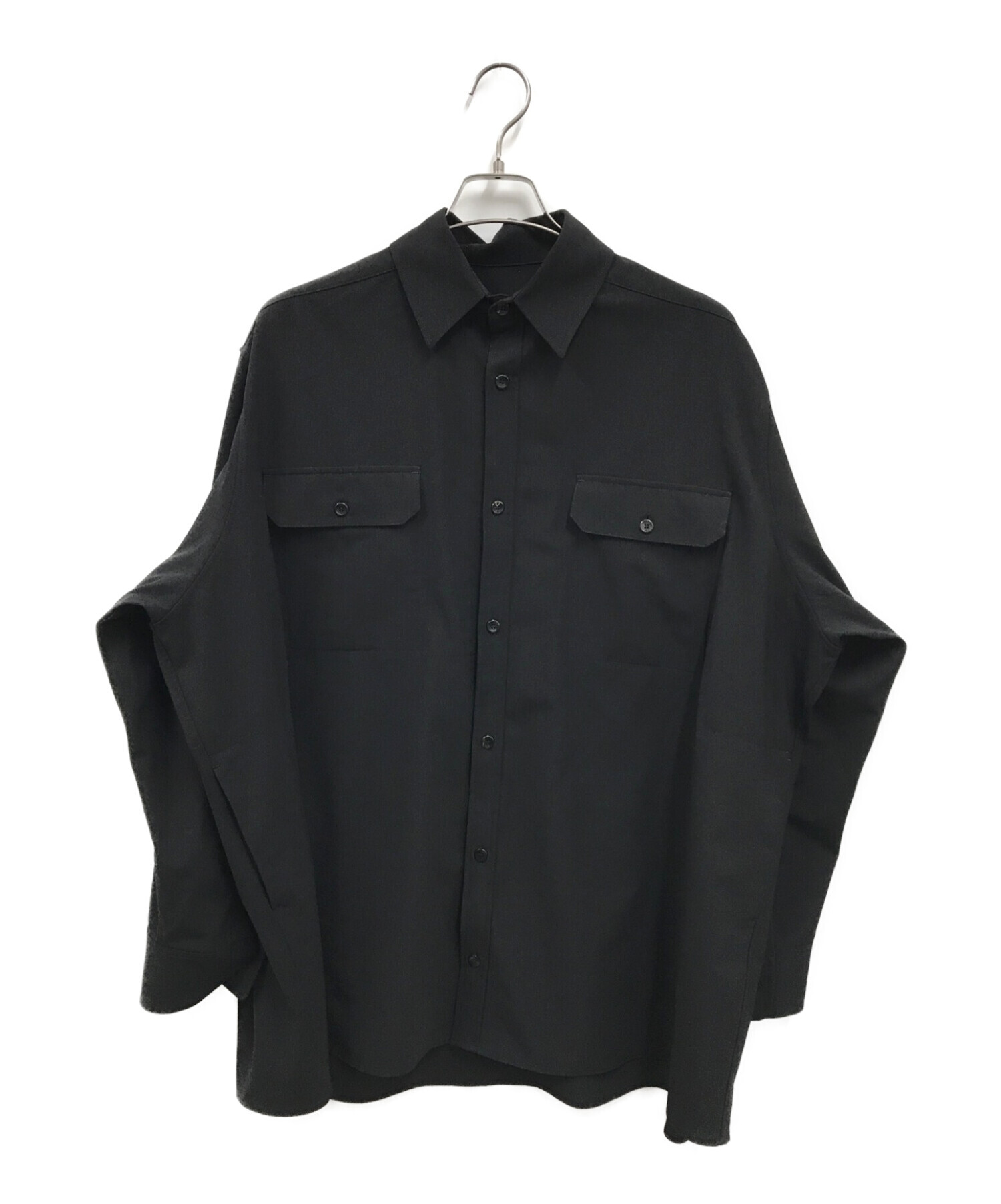 TARO HORIUCHI（タロウホリウチ） オーバーサイズシャツ ブラック ...