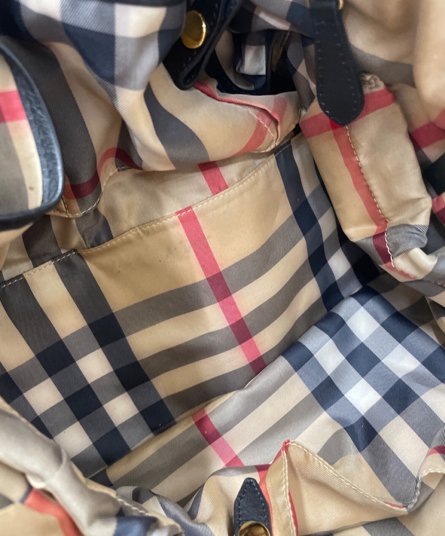 中古・古着通販】BURBERRY (バーバリー) マザーズバッグ ブラック