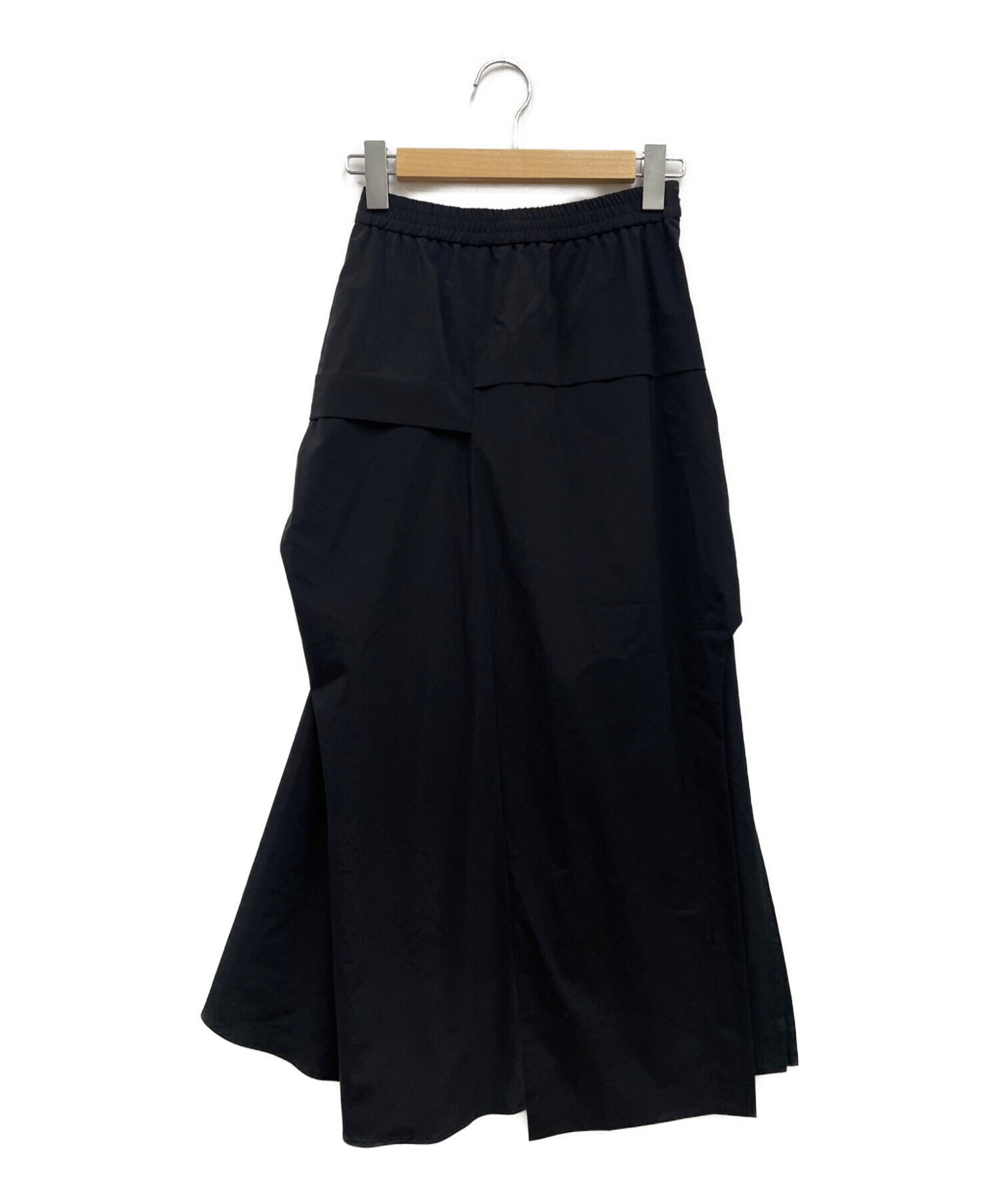 UN3D. (アンスリード) タックレイヤードスカート ブラック サイズ:36