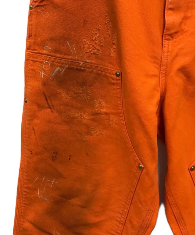 中古・古着通販】HERON PRESTON (ヘロンプレストン) CarHartt (カーハート) ユーズド加工ワークパンツ オレンジ  サイズ:30｜ブランド・古着通販 トレファク公式【TREFAC FASHION】スマホサイト