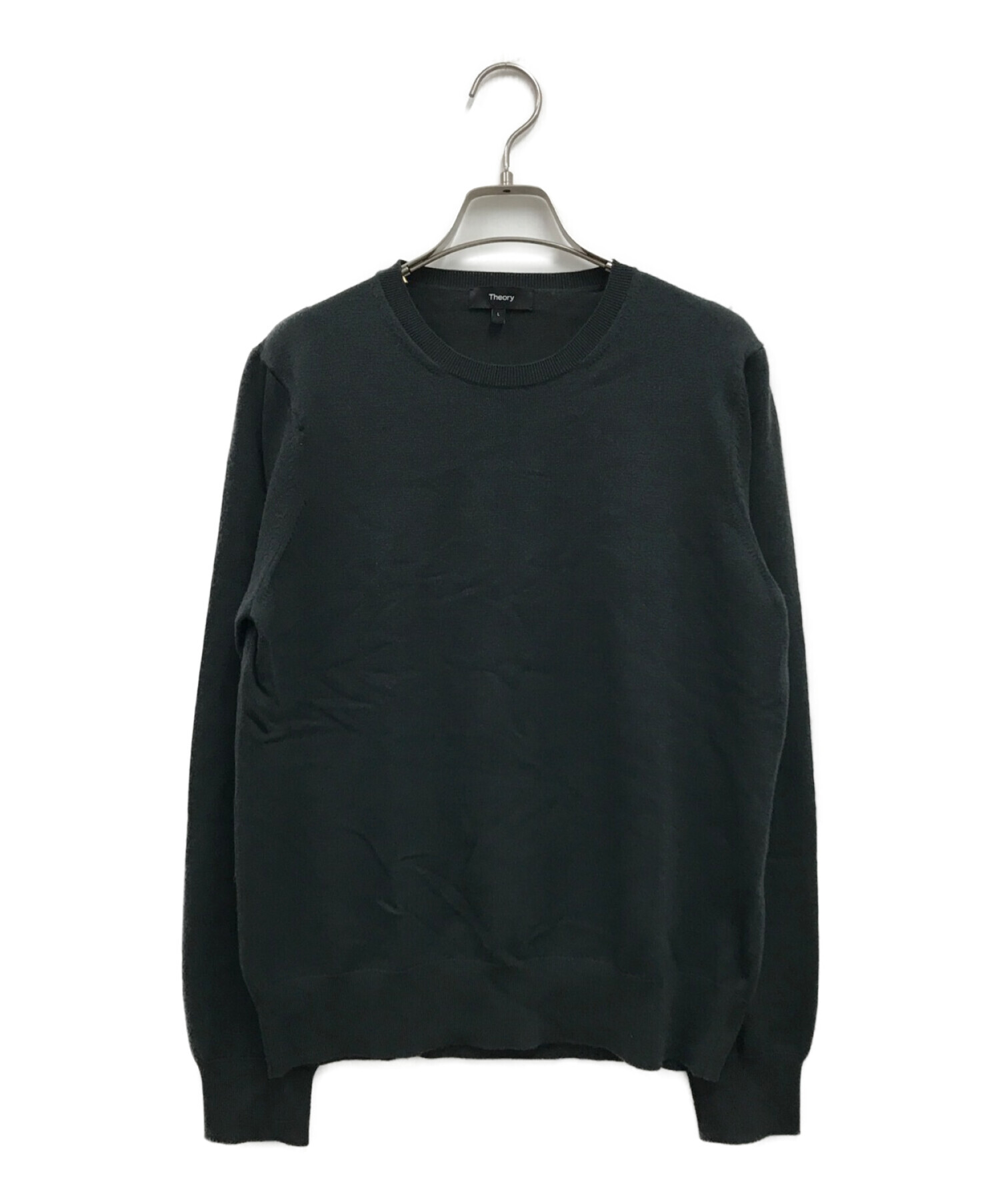 theory (セオリー) Theory Wool Tech Crew Neck PO/セオリ―テククルーネックニット グリーン サイズ:L