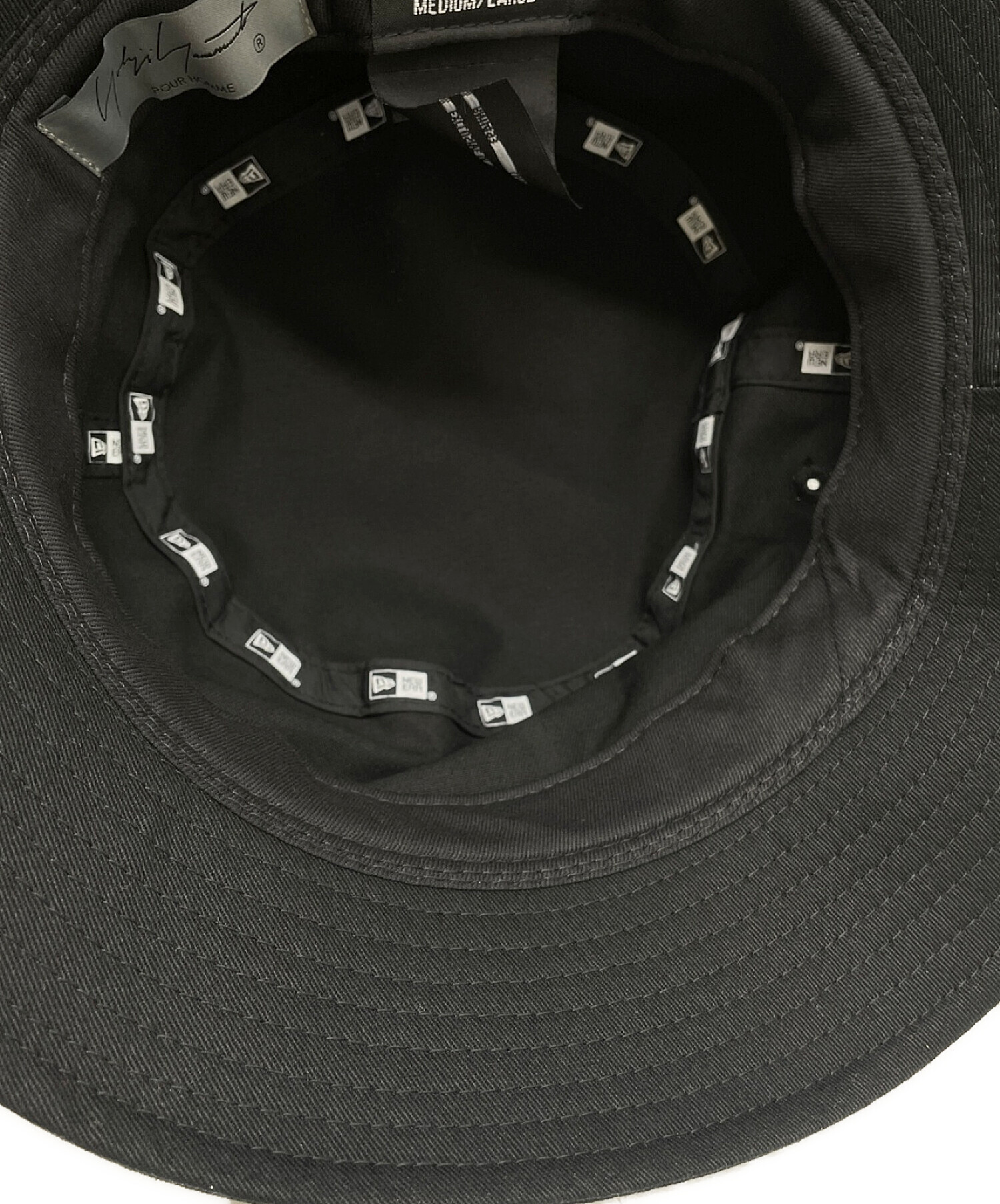 YOHJI YAMAMOTO (ヨウジヤマモト) New Era (ニューエラ) ボックスロゴバケットハット　13747713 ブラック 未使用品