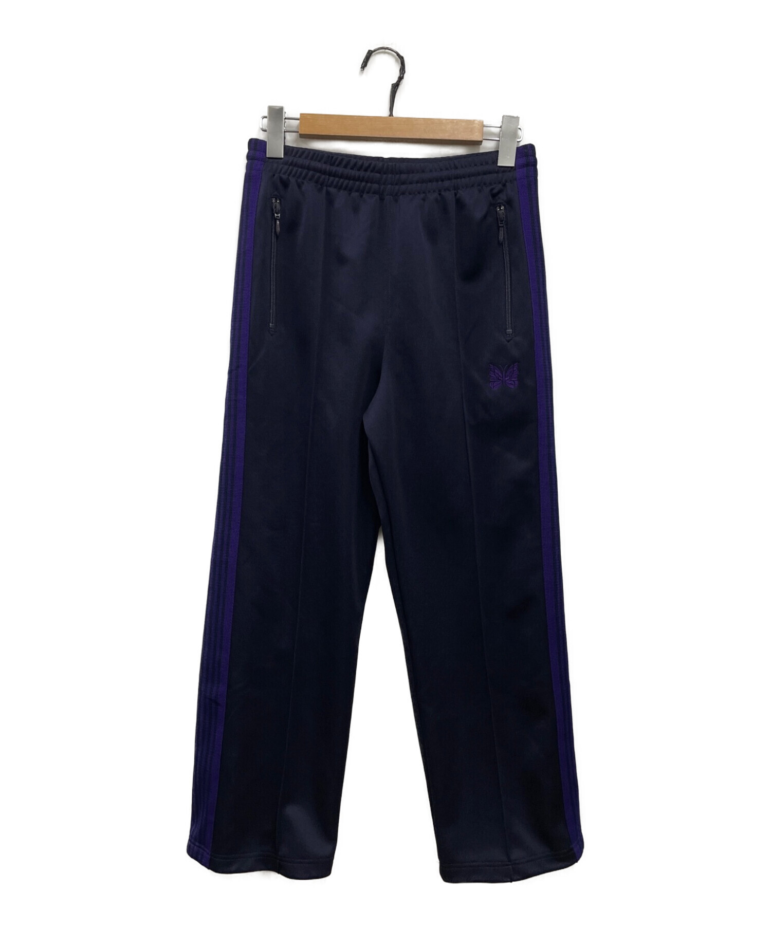 Needles (ニードルズ) Track Pant - Poly Smooth/トラックパンツ/NS246 パープル×ブラック サイズ:XS