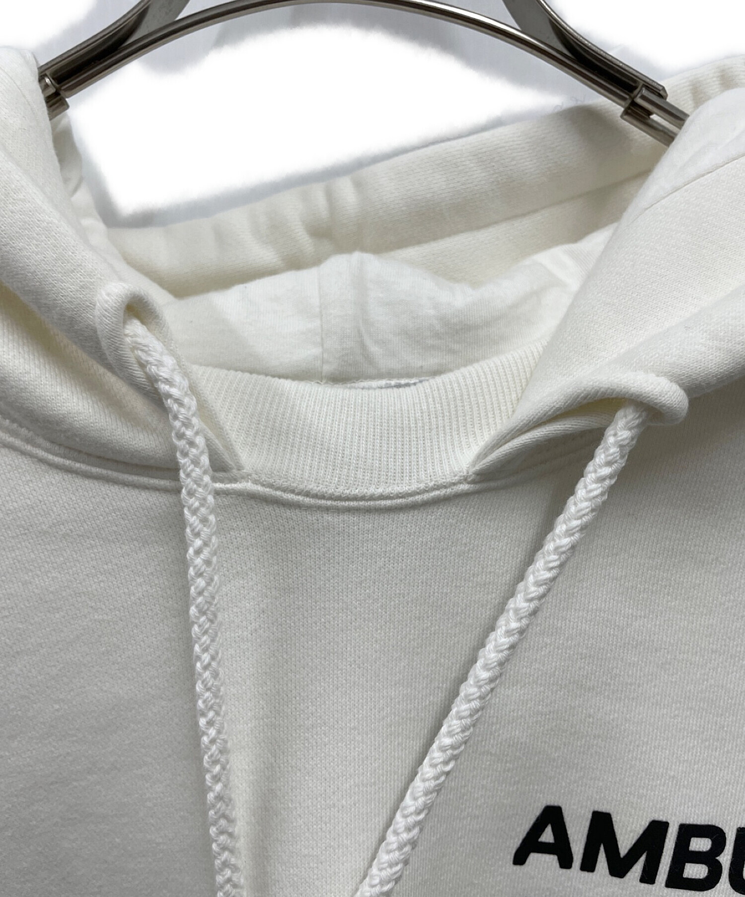 AMBUSH (アンブッシュ) FLEECE WORKSHOP HOODIE/12113700/プルオーバーパーカー ホワイト サイズ:M