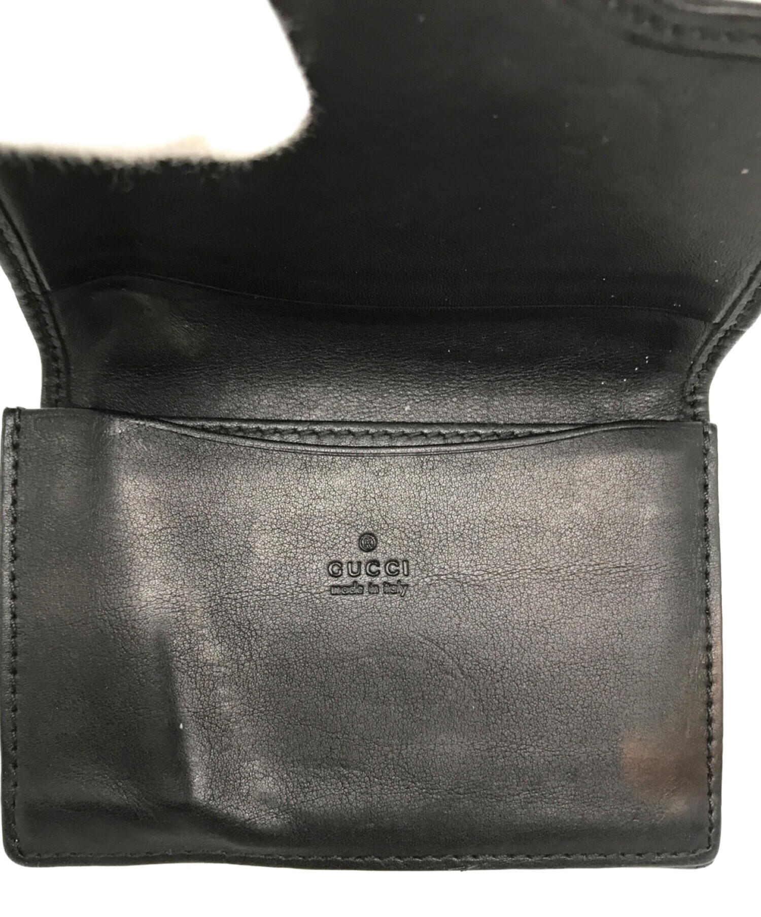 中古・古着通販】GUCCI (グッチ) GG柄カードケース ブラック｜ブランド