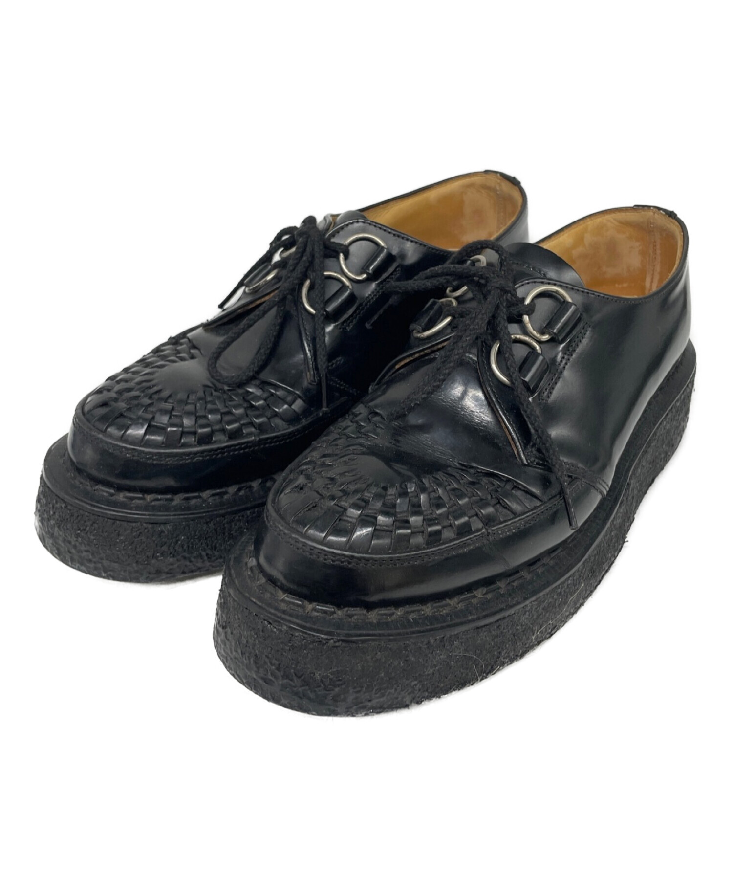 GEORGE'S ハンドメイドシューズカラーブラック - ローファー/革靴