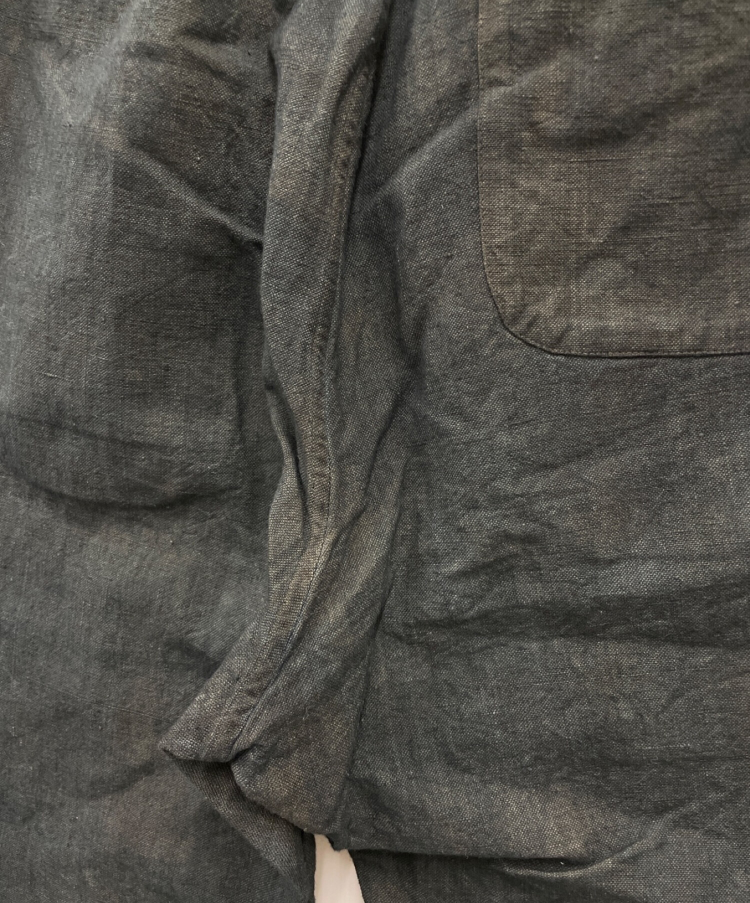 Snow Peak YAMAI (スノーピーク ヤマイ) Hand-woven C/L Pants ブラック サイズ:1