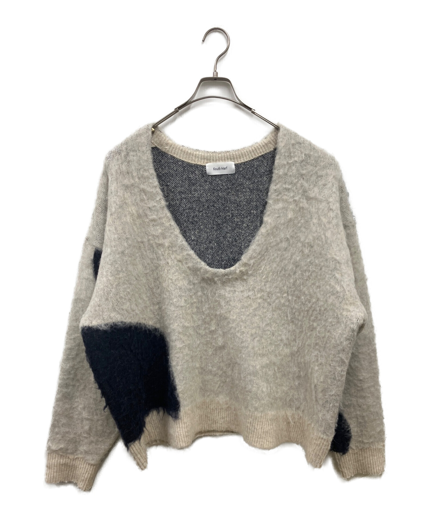 knuth marf (クヌースマーフ) Uneck knit pullover/KM22AG09 ベージュ サイズ:FREE