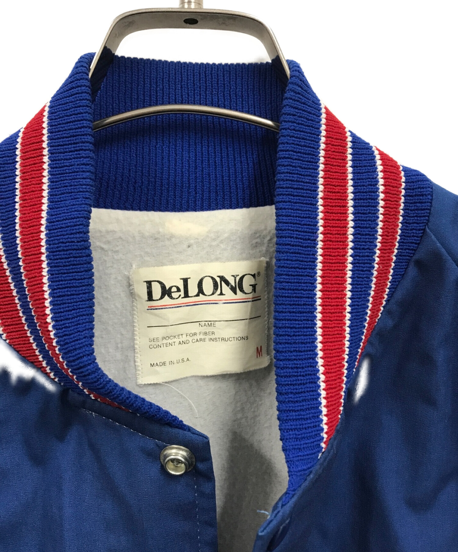 中古・古着通販】DeLong (デロング) スタジャン ブルー サイズ:M