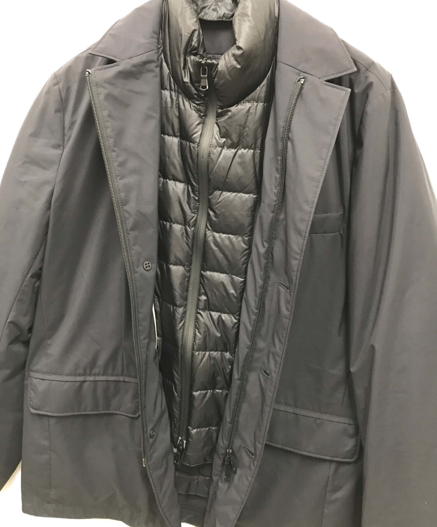 中古・古着通販】MONCLER (モンクレール) ESNAL GIACCA/D20913070480/ダウンジャケット ブラック  サイズ:2｜ブランド・古着通販 トレファク公式【TREFAC FASHION】スマホサイト