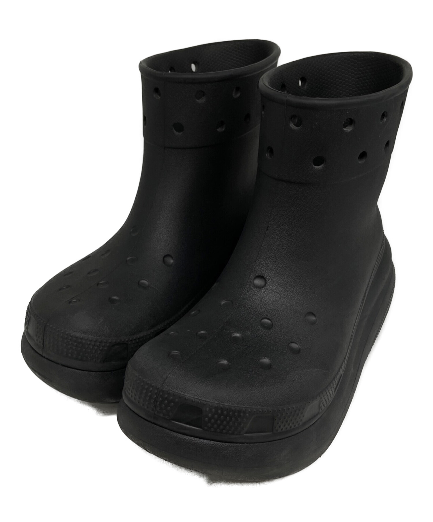 中古・古着通販】crocs (クロックス) クラッシュブーツ ブラック