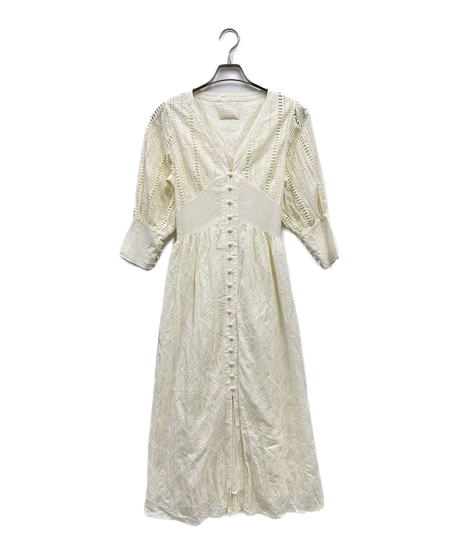 中古・古着通販】Ameri (アメリ) MEDI CRUMPLE COTTON LACE DRESS