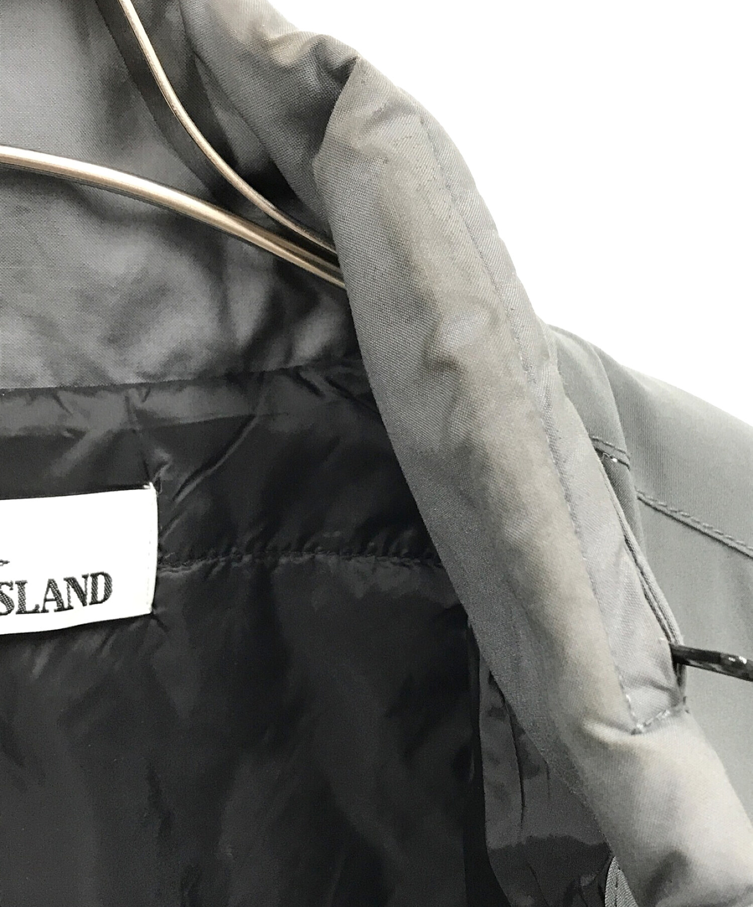 STONE ISLAND (ストーンアイランド) プリマロフト中綿ベスト/6715G0327 グレー サイズ:M