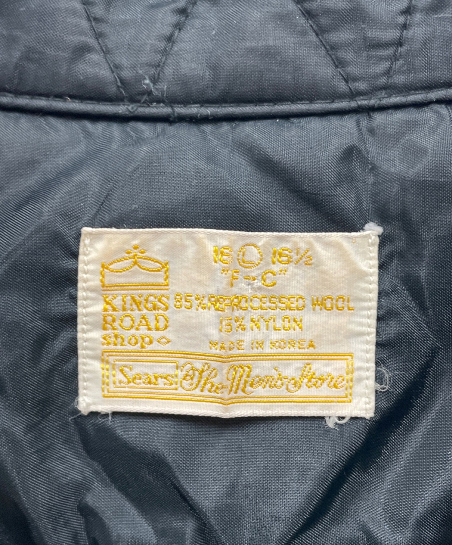 中古・古着通販】Sears (シアーズ) オープンカラーチェックシャツ