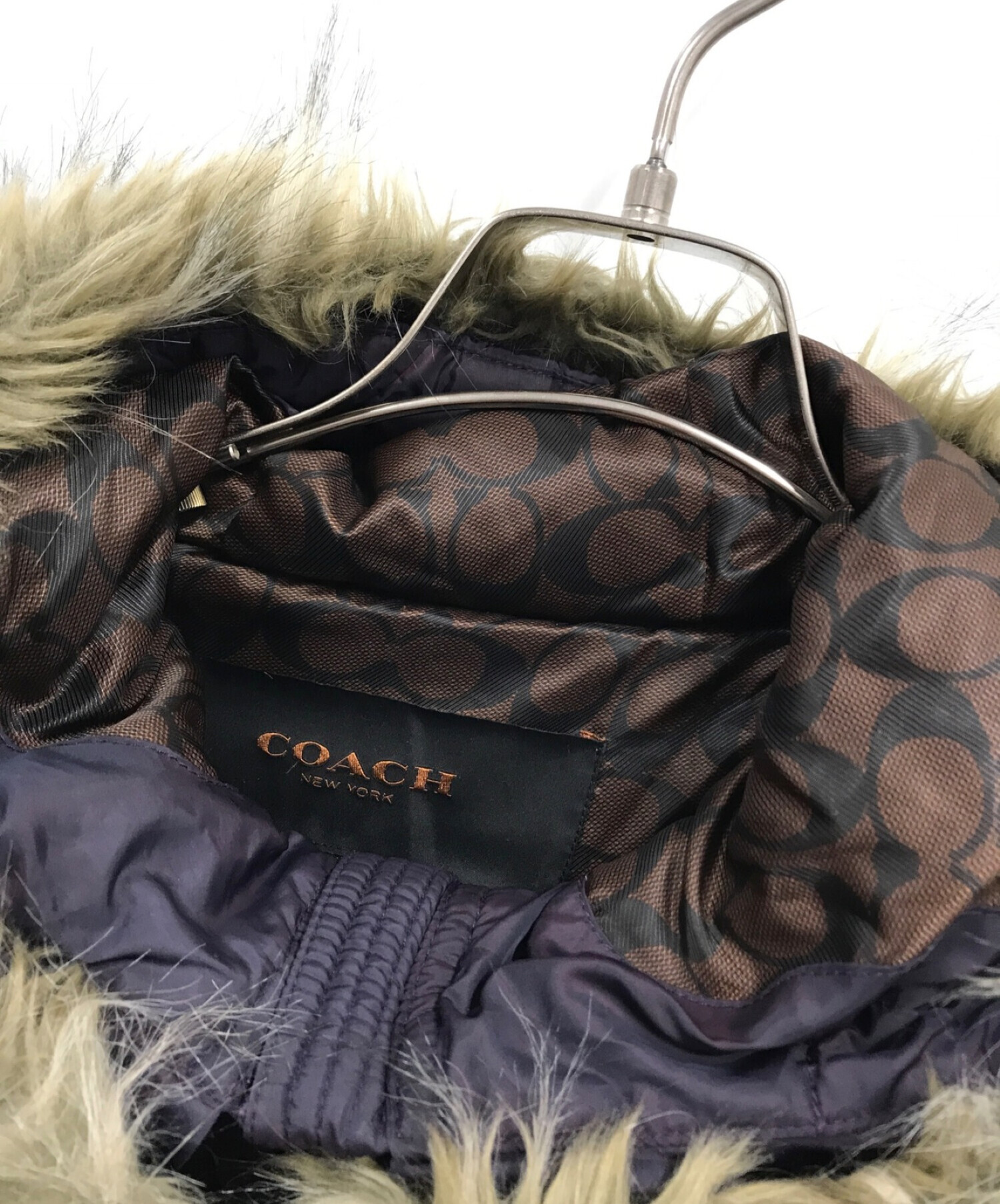 中古・古着通販】COACH (コーチ) ダウンコート パープル サイズ:XS