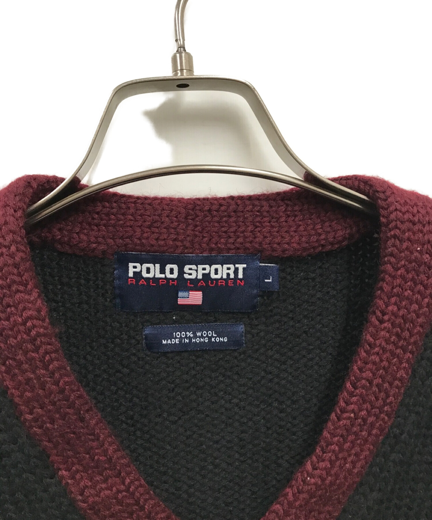 中古・古着通販】POLO SPORT (ポロスポーツ) ロゴニット/Vネックニット