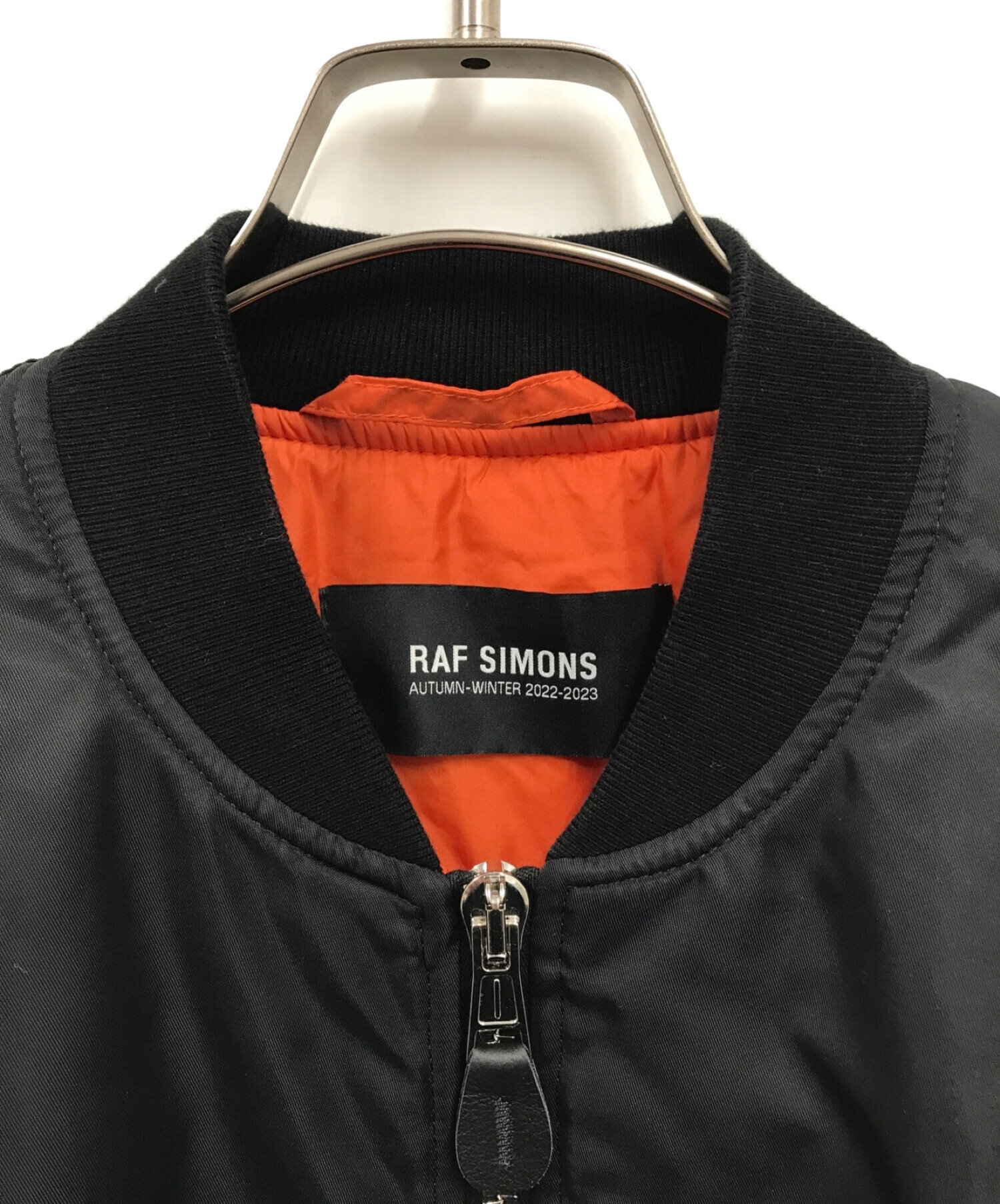 RAF SIMONS (ラフシモンズ) Classic bomber Detached print/222-M619/22AW ブラック サイズ:46