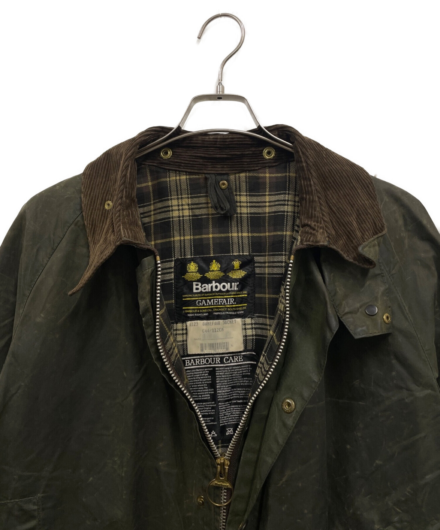 3crestBarbour Gamefair C44 (M) - ステンカラーコート