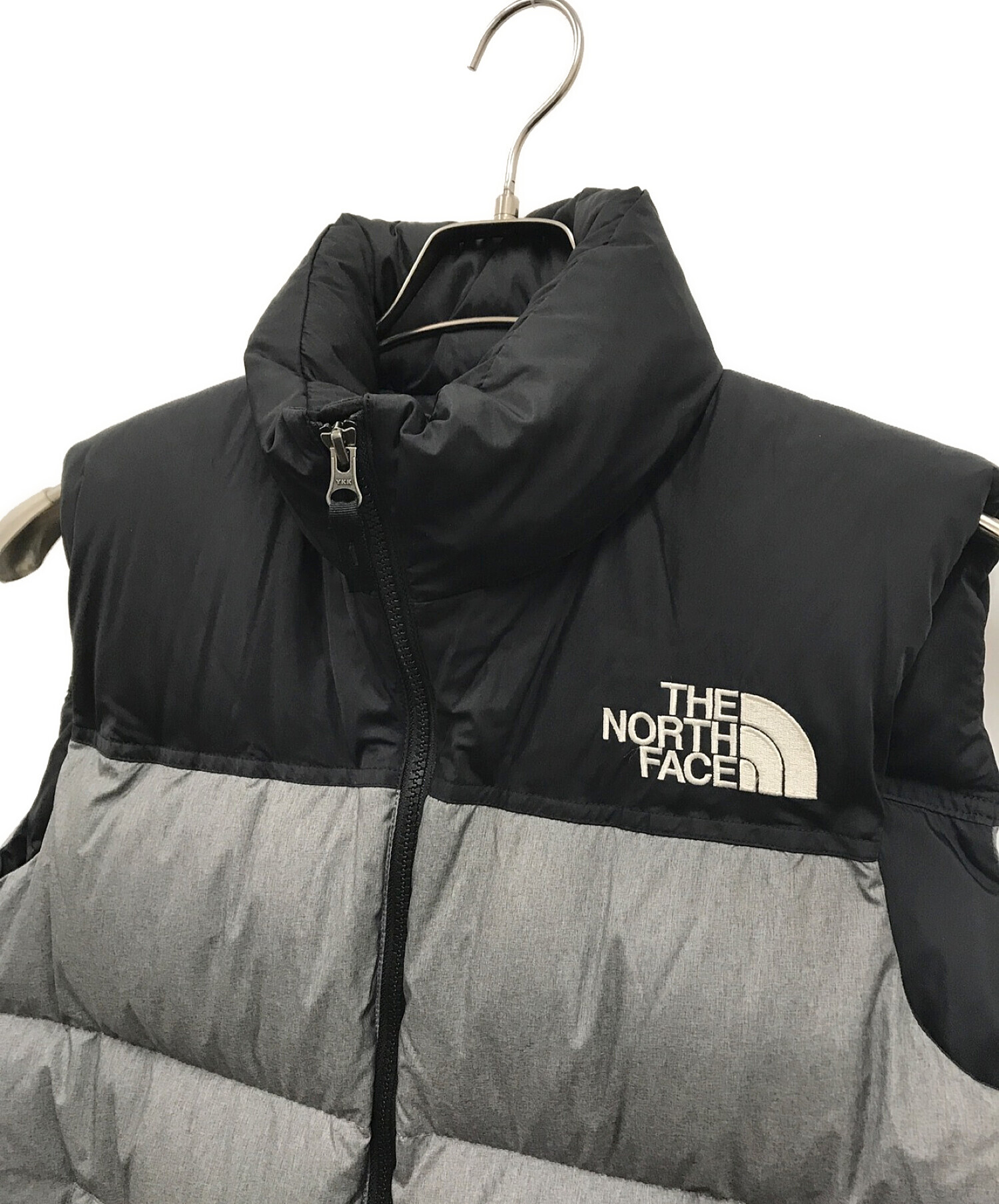 THE NORTH FACE (ザ ノース フェイス) Novelty Nuptse Vest/ND91844/ダウンベスト グレー サイズ:M