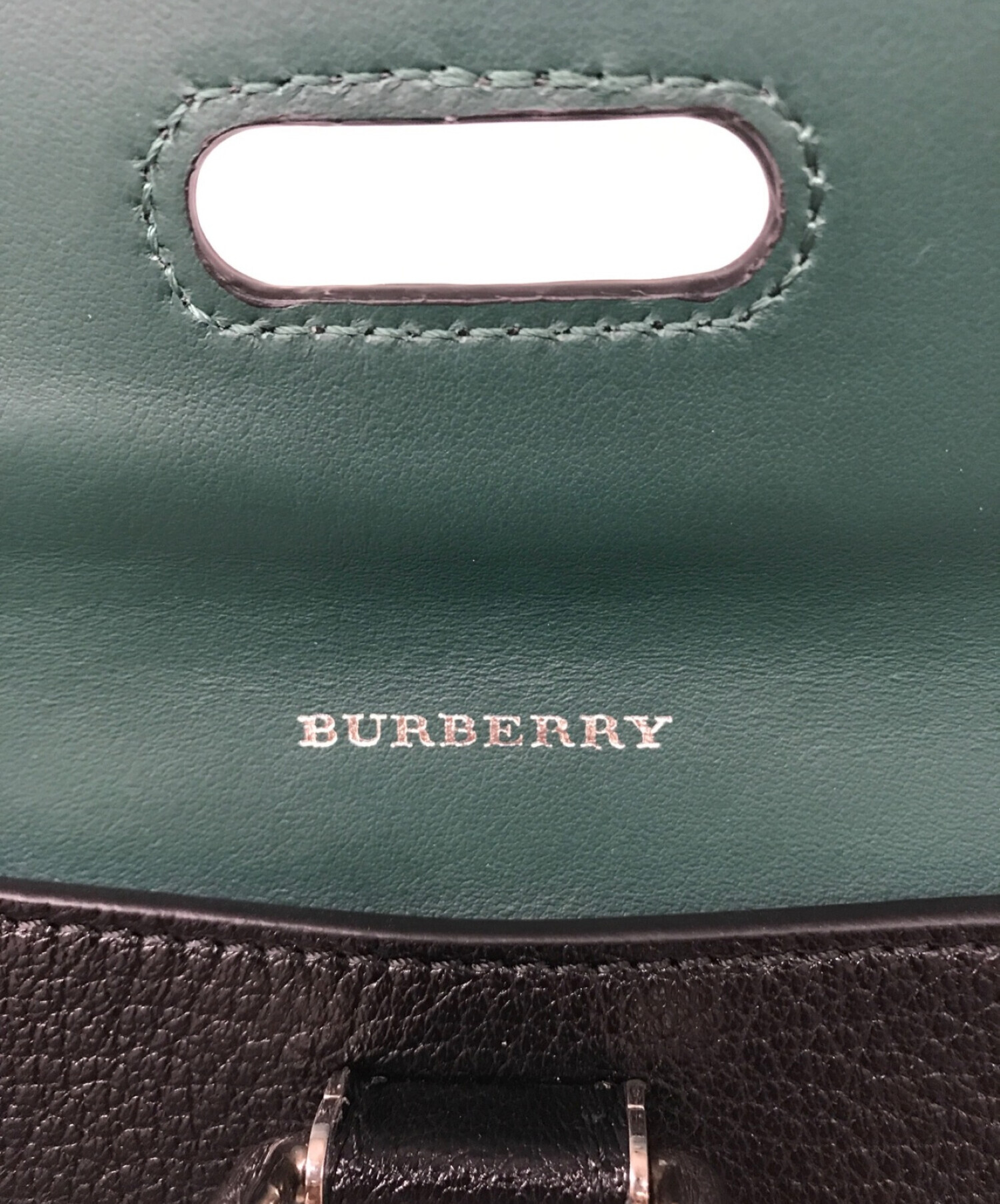 Burberry small grainy leather and house check tote online bag