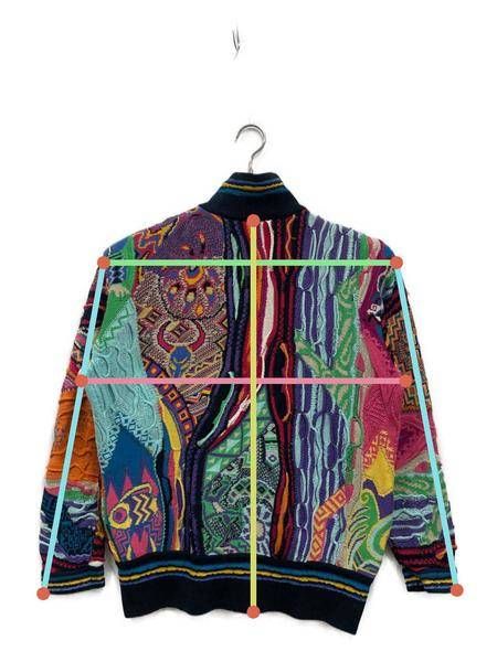 中古・古着通販】COOGI (クージー) 3Dニットジャケット マルチカラー 