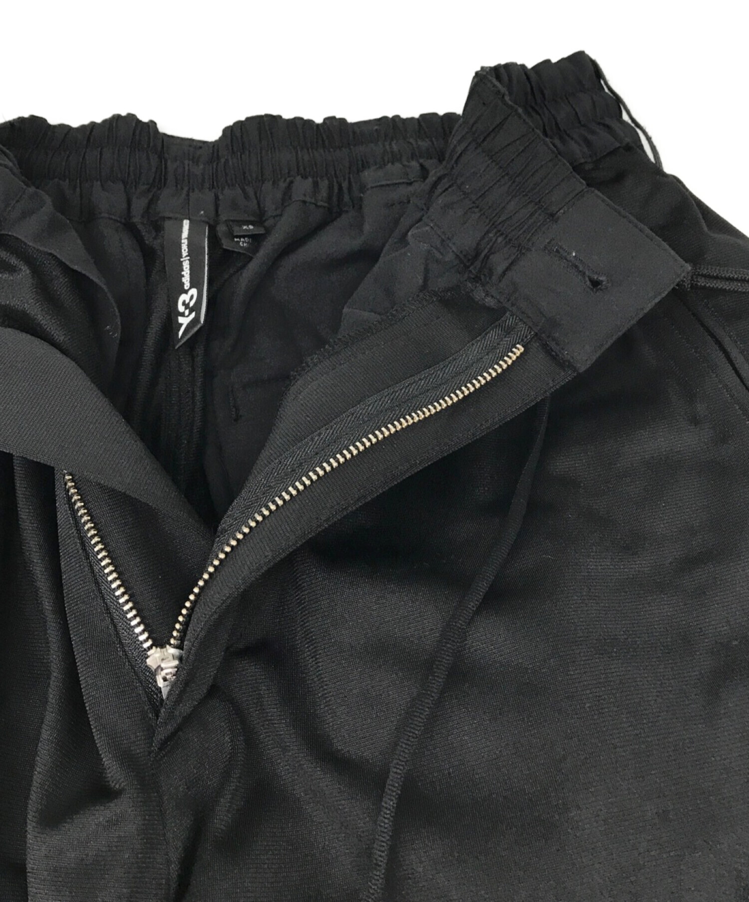 Y-3 (ワイスリー) トラックパンツ／3 STP STIRRUP TRACK PANTS ブラック サイズ:XS