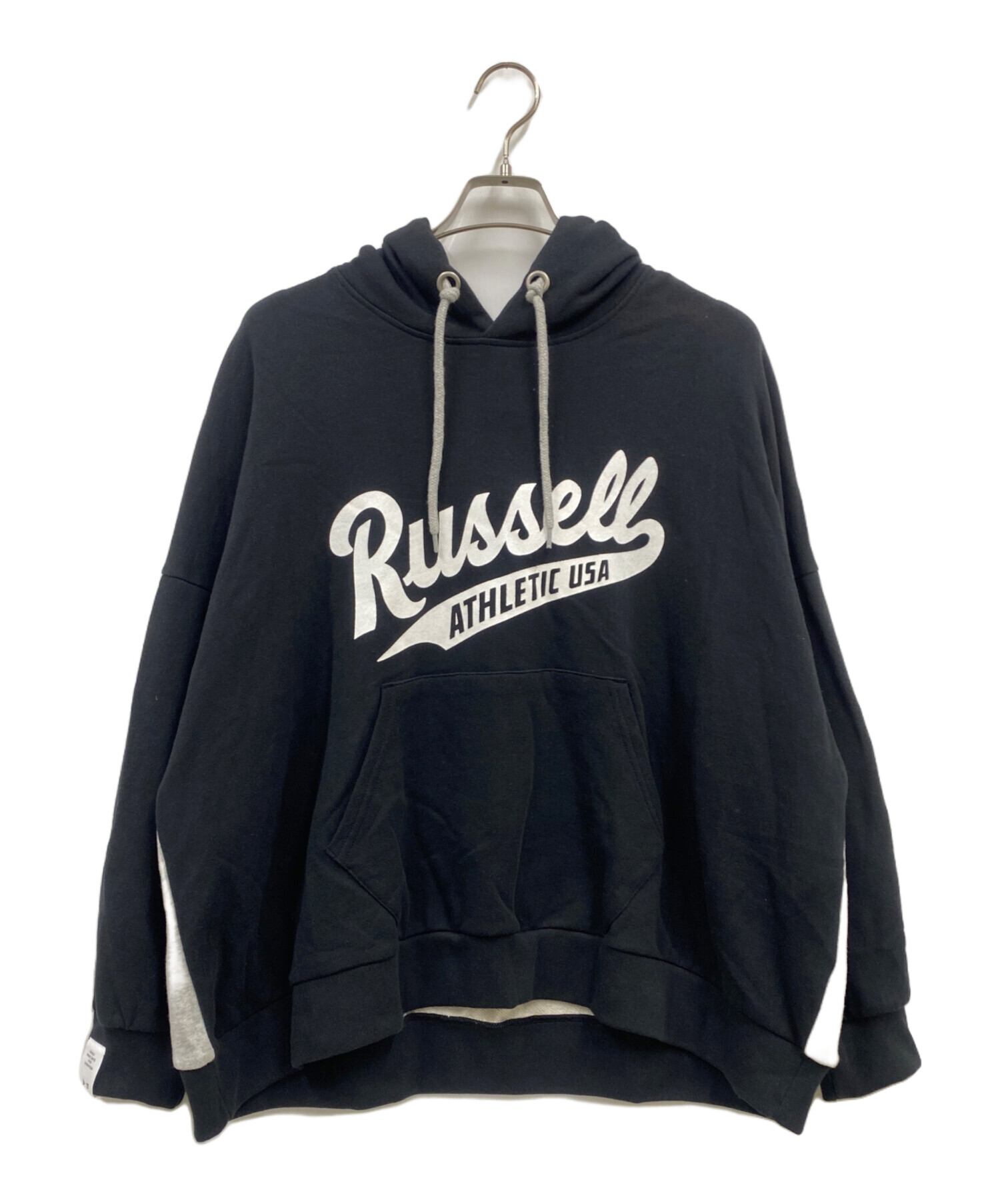 中古】【古着】 RUSSELL ATHLETIC 乏しく プリント スウェット パーカー M ボルドー ラッセルアスレチック プルオーバー 古着卸