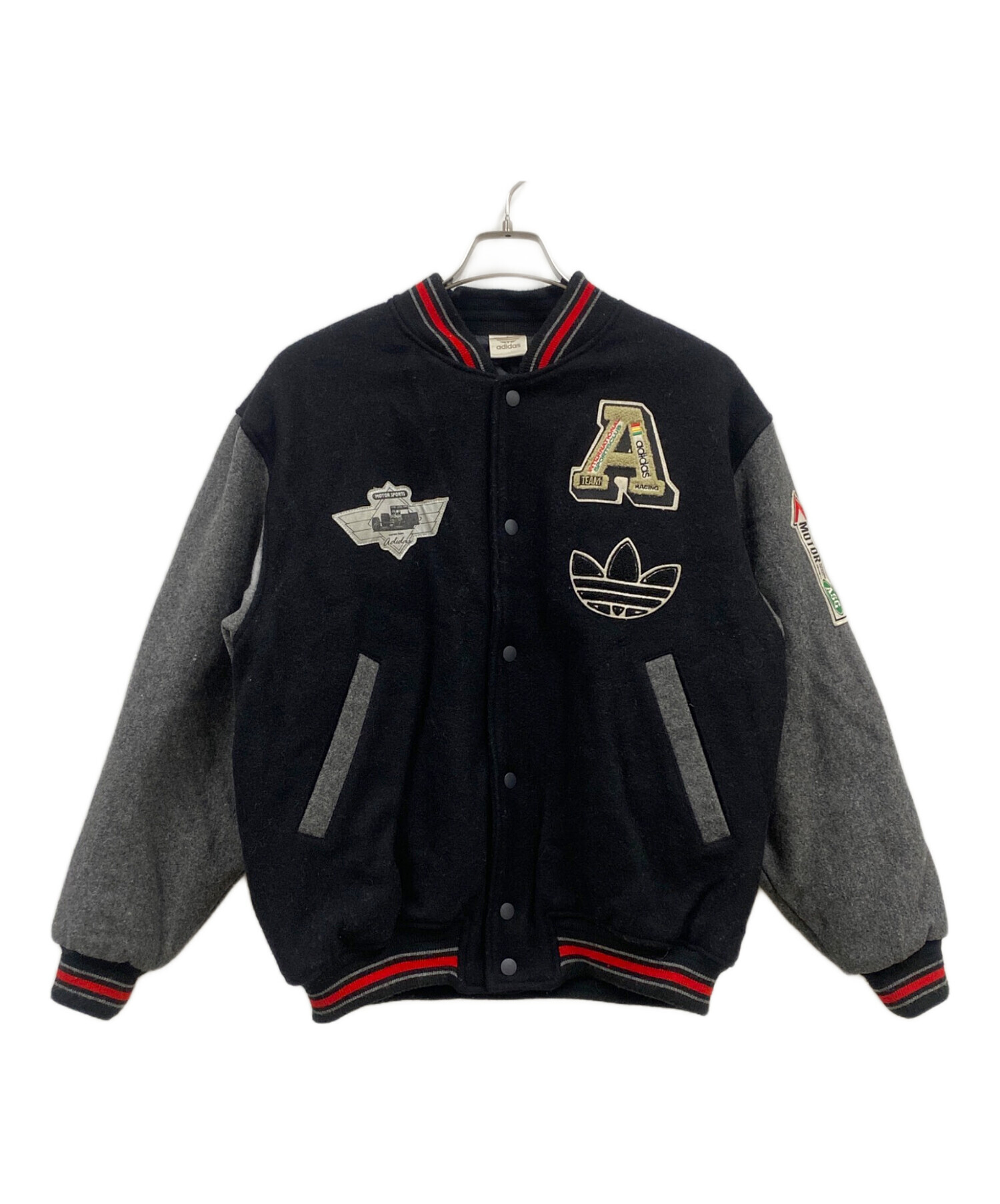 中古・古着通販】adidas (アディダス) 80-90'S/デサント製/80s-90sスタジャン/スタジャン ブラック  サイズ:160｜ブランド・古着通販 トレファク公式【TREFAC FASHION】スマホサイト