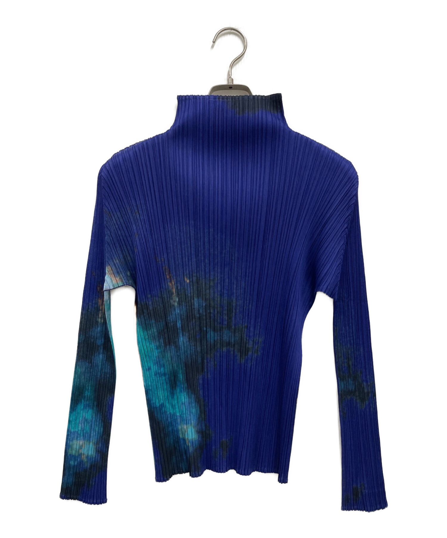 中古・古着通販】PLEATS PLEASE (プリーツプリーズ) TIE DYED GRADATION TOP/タイダイグラデーションカットソー/ブラウス  ブルー サイズ:3｜ブランド・古着通販 トレファク公式【TREFAC FASHION】スマホサイト