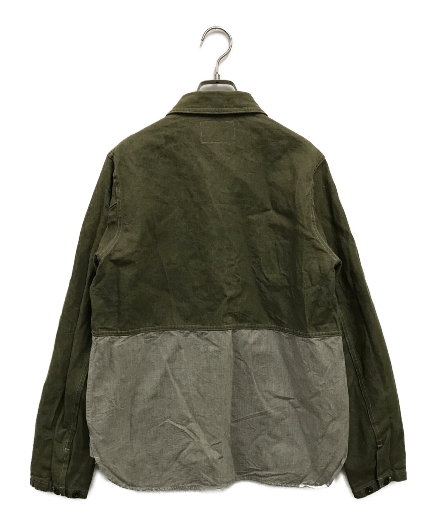 中古・古着通販】NIGEL CABOURN (ナイジェルケーボン) UTILITY MIX SHIRT オリーブ サイズ:46｜ブランド・古着通販  トレファク公式【TREFAC FASHION】スマホサイト