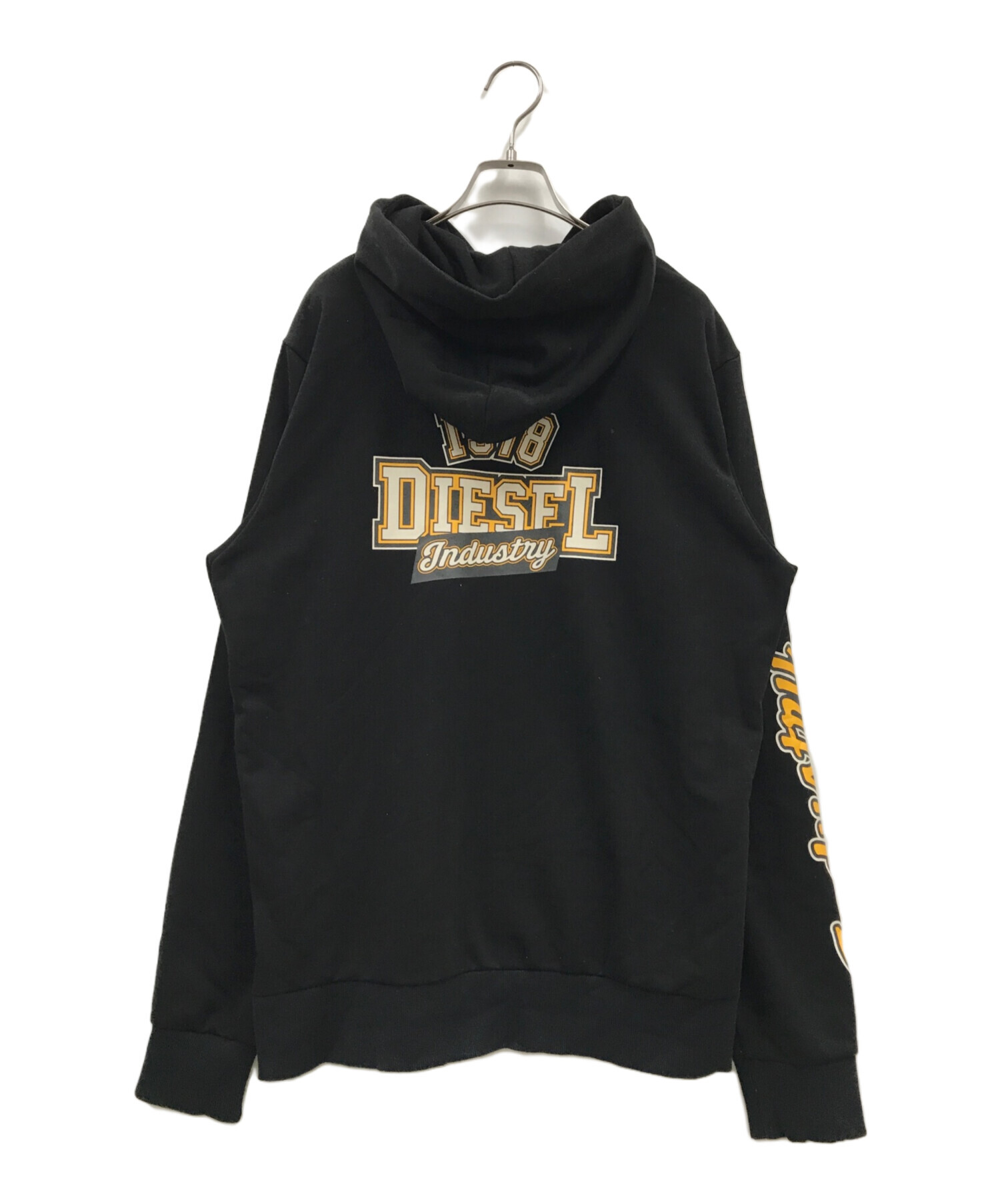 中古・古着通販】DIESEL (ディーゼル) S-GIRK-HOOD-K1/ナンバープリントプルオーバーパーカー/パーカー/プルオーバーパーカー/フーディー/A03369  ブラック サイズ:Ｌ｜ブランド・古着通販 トレファク公式【TREFAC FASHION】スマホサイト