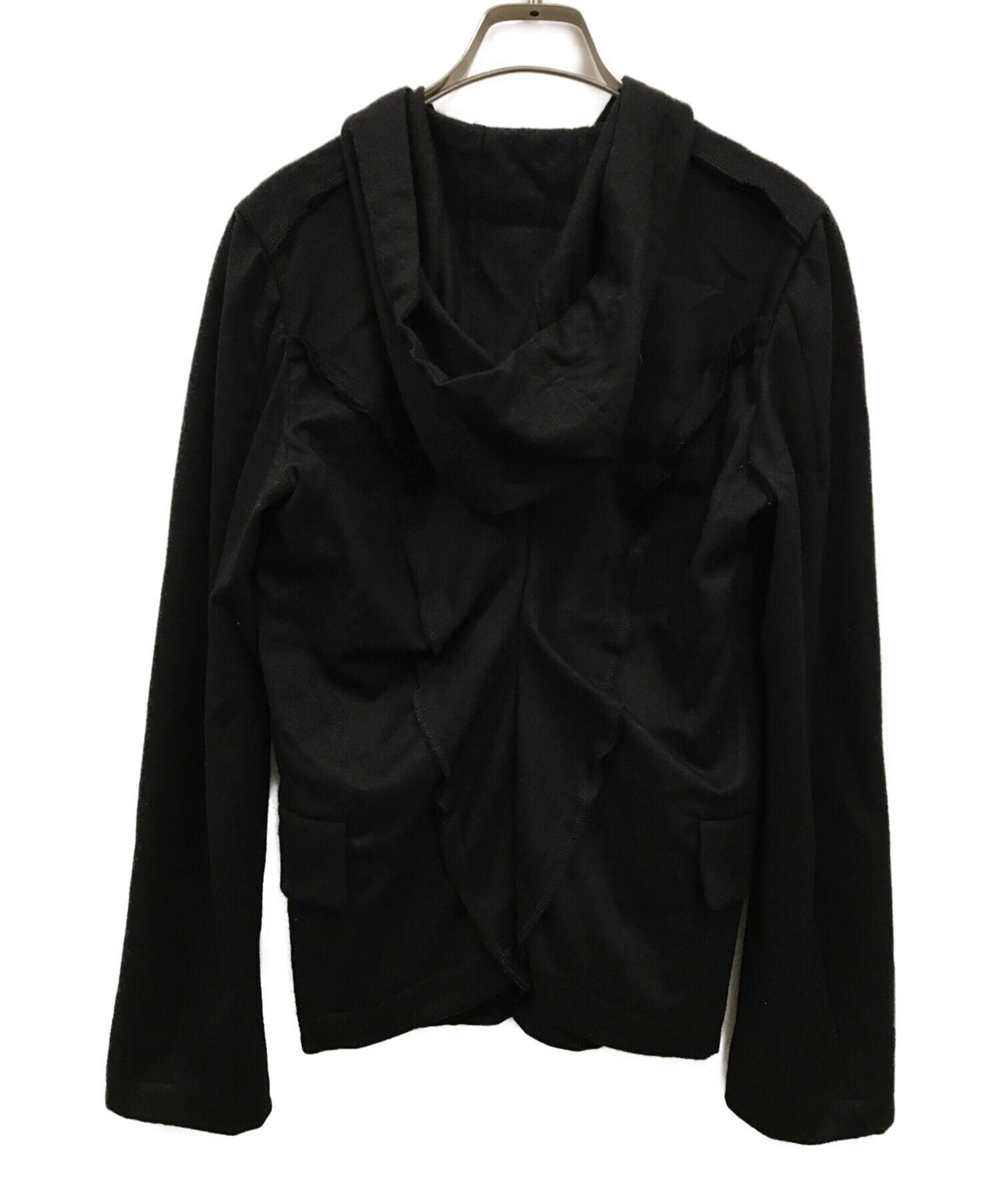 BLACK COMME des GARCONS (ブラック コムデギャルソン) ウールセーラーカラージャケット/1F-J015 ブラック サイズ:XS