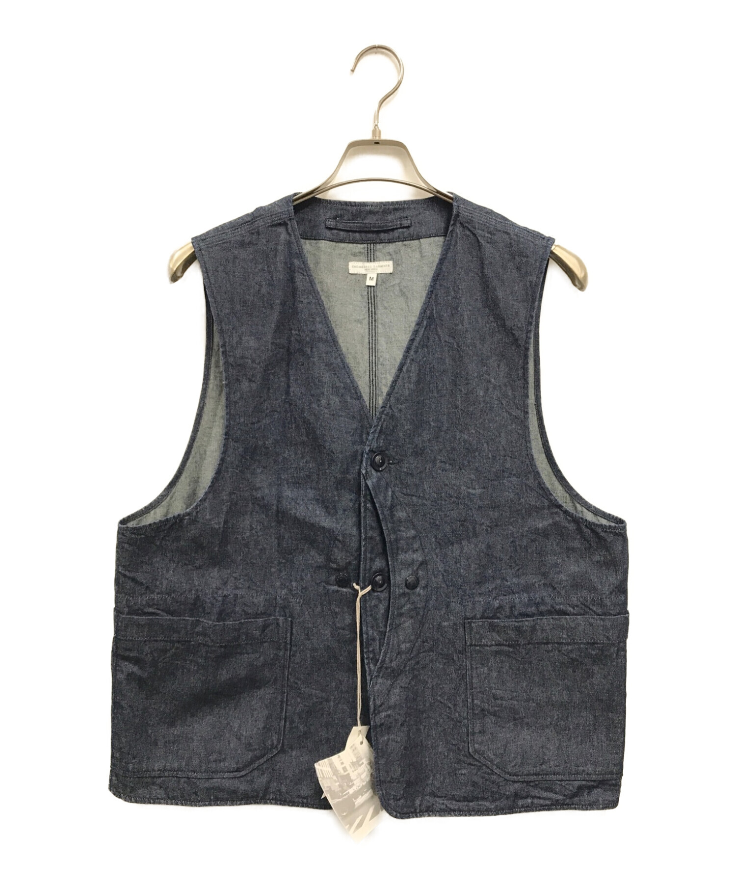 Engineered Garments (エンジニアド ガーメンツ) upland vest/デニムアップランドベスト/KM102-0412  インディゴ サイズ:M 未使用品