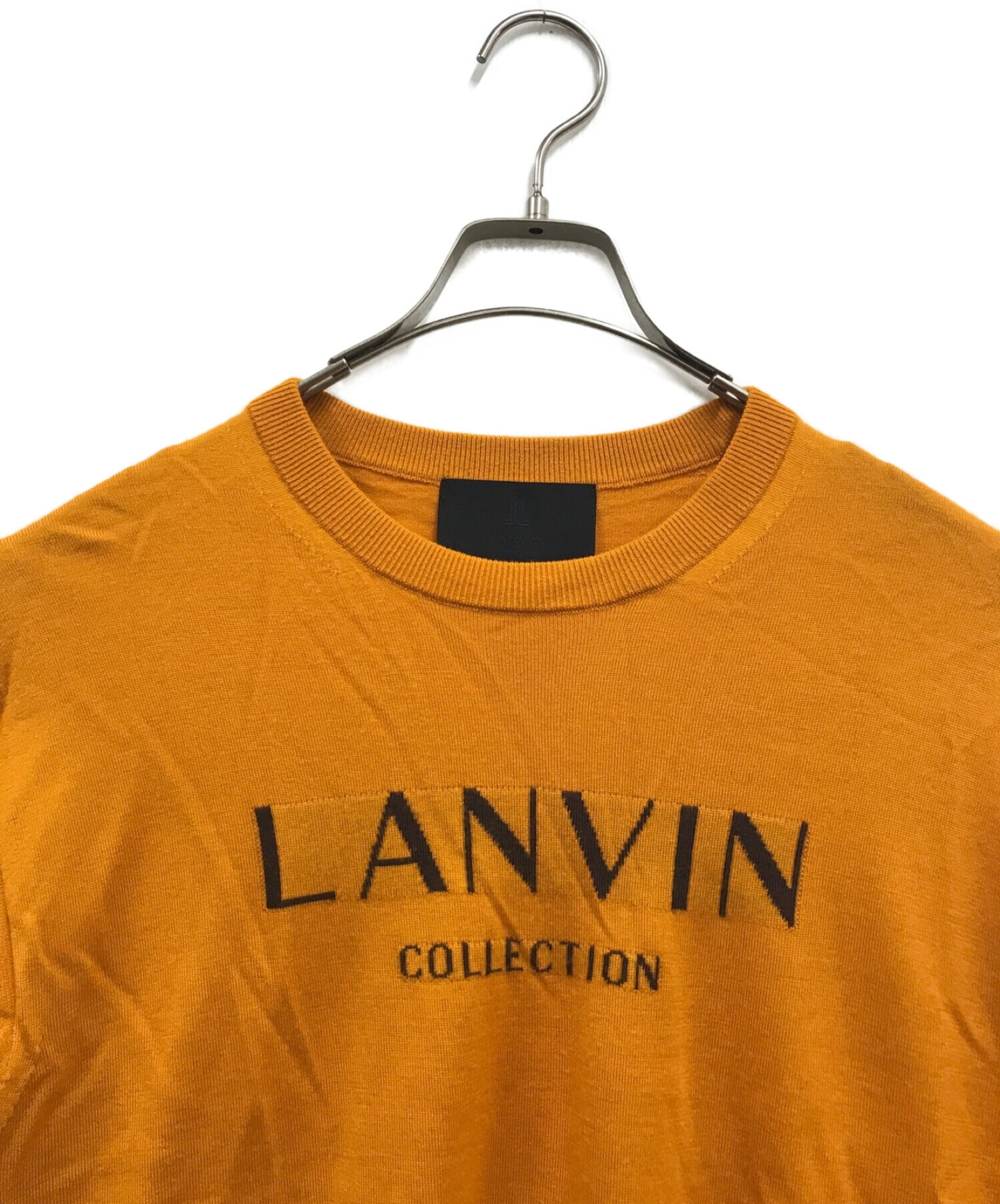 中古・古着通販】LANVIN (ライバン) ニット オレンジ サイズ:52