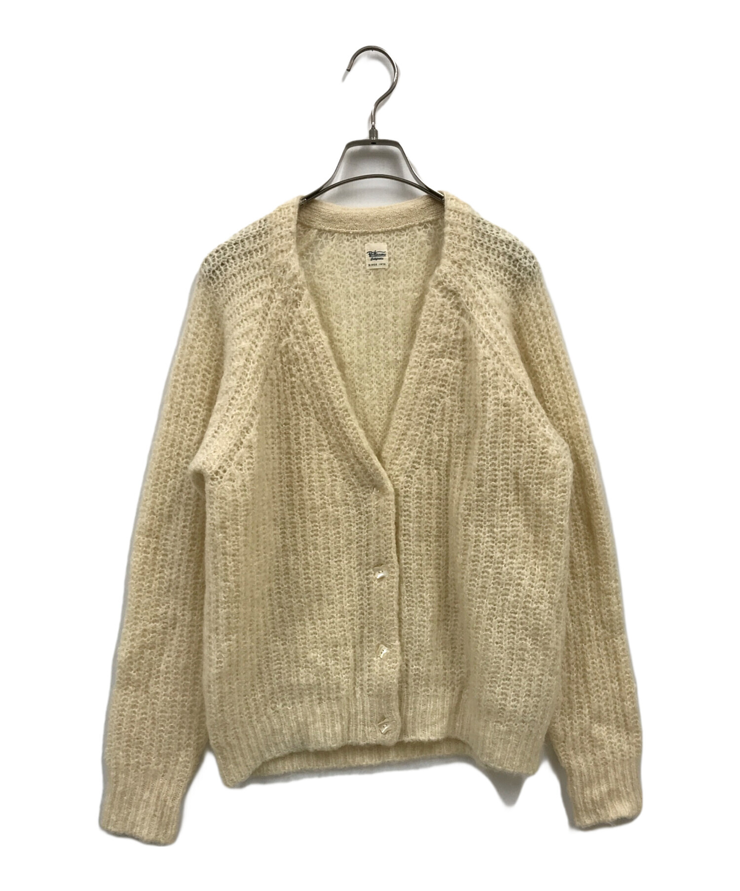 中古・古着通販】Ron Herman (ロンハーマン) Mohair Heart Knitモヘヤ混ニットカーディガン/モヘアカーディガン/ アイボリー  サイズ:XS｜ブランド・古着通販 トレファク公式【TREFAC FASHION】スマホサイト