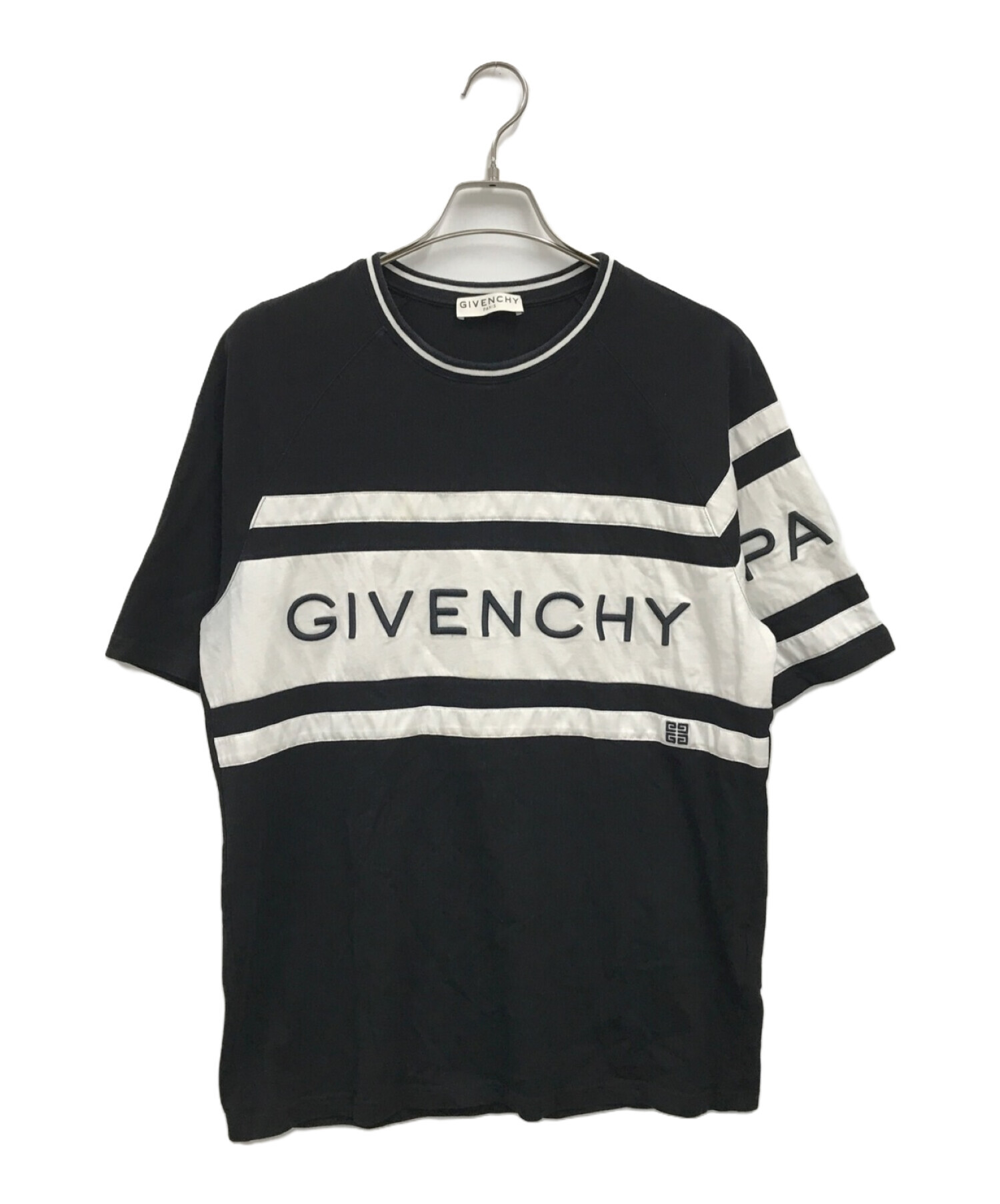 GIVENCHY (ジバンシィ) ロゴTシャツ/BM70KV3002 ブラック サイズ:XL