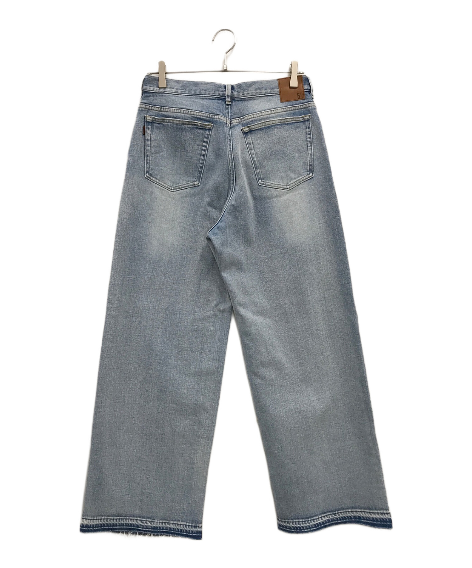 Spick and Span 5 1/2 (スピックアンドスパンファイブアンドハーフ) LOOSE-STRAIGHT DENIM/デニムパンツ ブルー  サイズ:40 未使用品