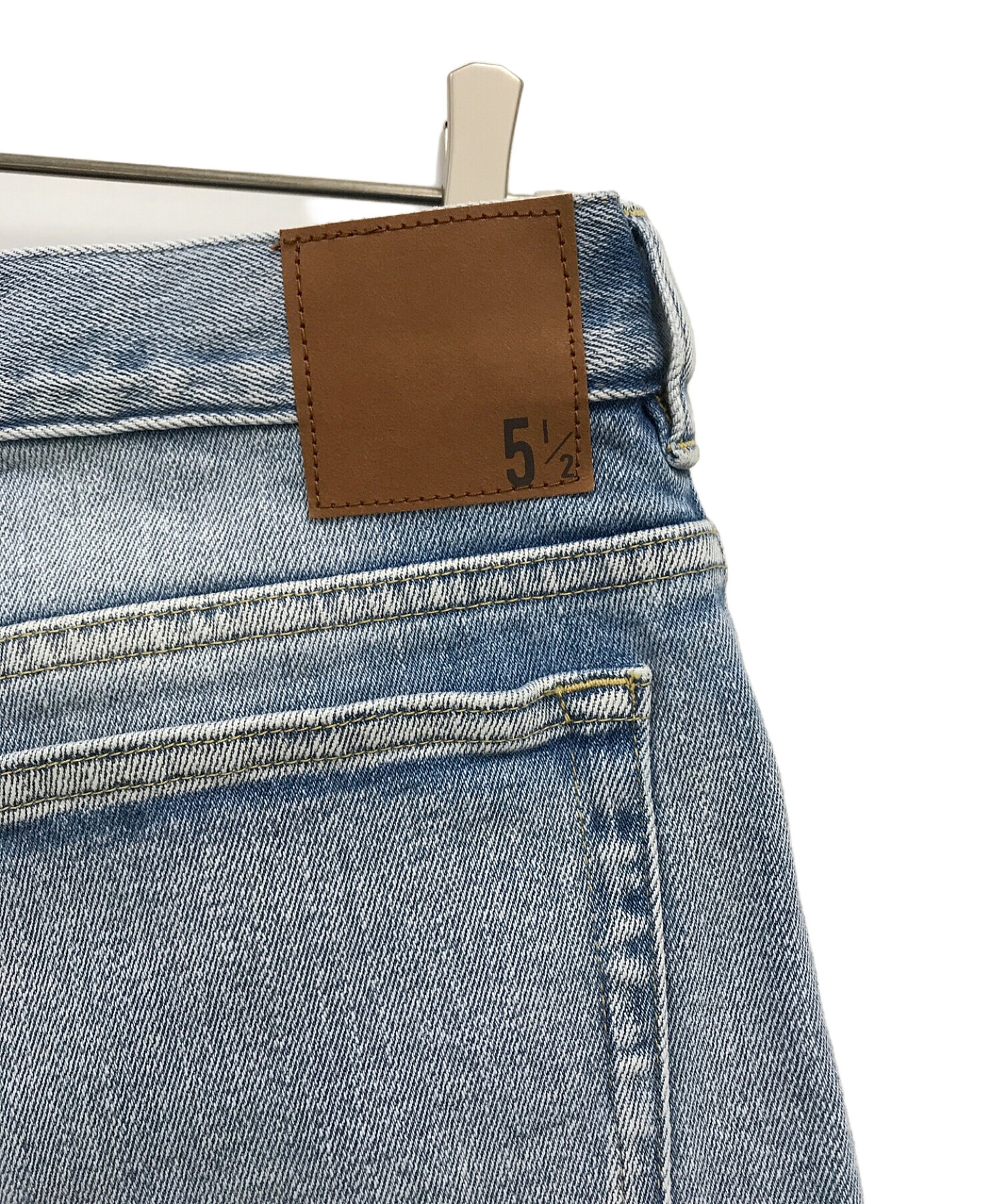 Spick and Span 5 1/2 (スピックアンドスパンファイブアンドハーフ) LOOSE-STRAIGHT DENIM/デニムパンツ ブルー  サイズ:40 未使用品