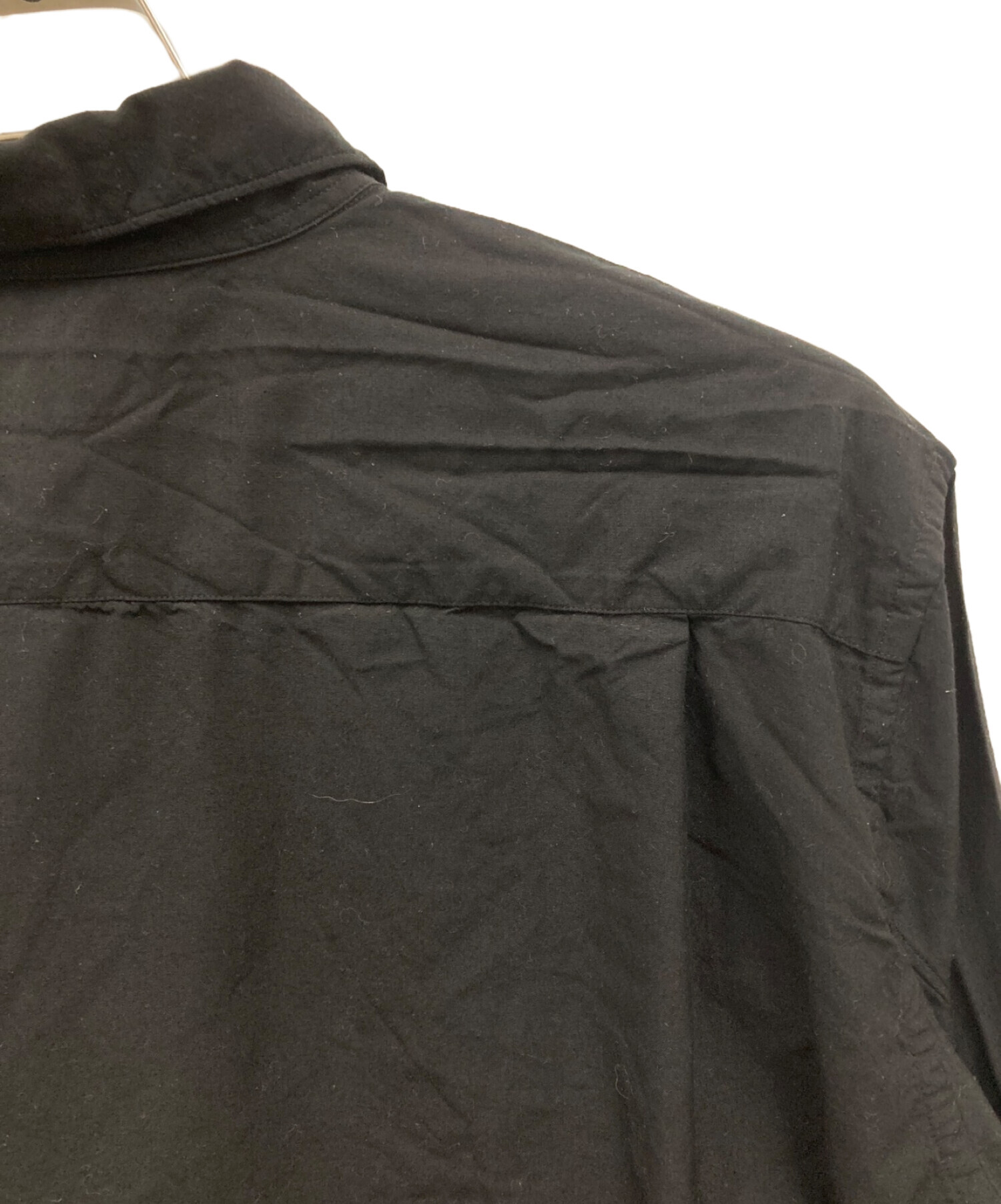 中古・古着通販】COMME des GARCONS HOMME PLUS (コムデギャルソンオムプリュス) エステルスパンブロード 製品加工シャツ  ブラック サイズ:M｜ブランド・古着通販 トレファク公式【TREFAC FASHION】スマホサイト