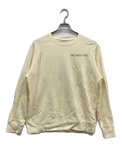 【中古・古着通販】Onitsuka Tiger (オニツカタイガー) OVERSIZED TOP/タイガー刺繍スウェット/クルーネックスウェット/ スウェット アイボリー サイズ:S｜ブランド・古着通販 トレファク公式【TREFAC FASHION】スマホサイト