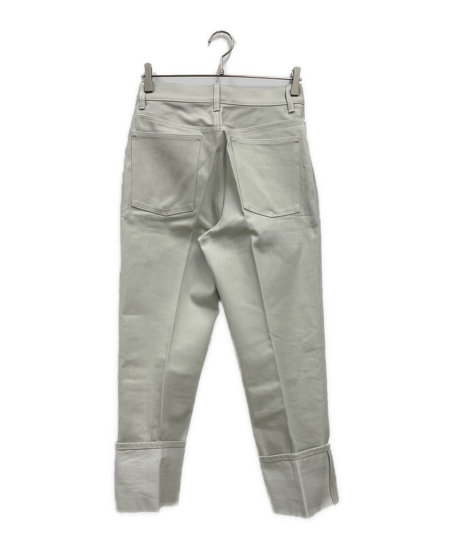 LOEFF (ロエフ) 13oz スラックス デニムパンツ ホワイト サイズ:1 未使用品