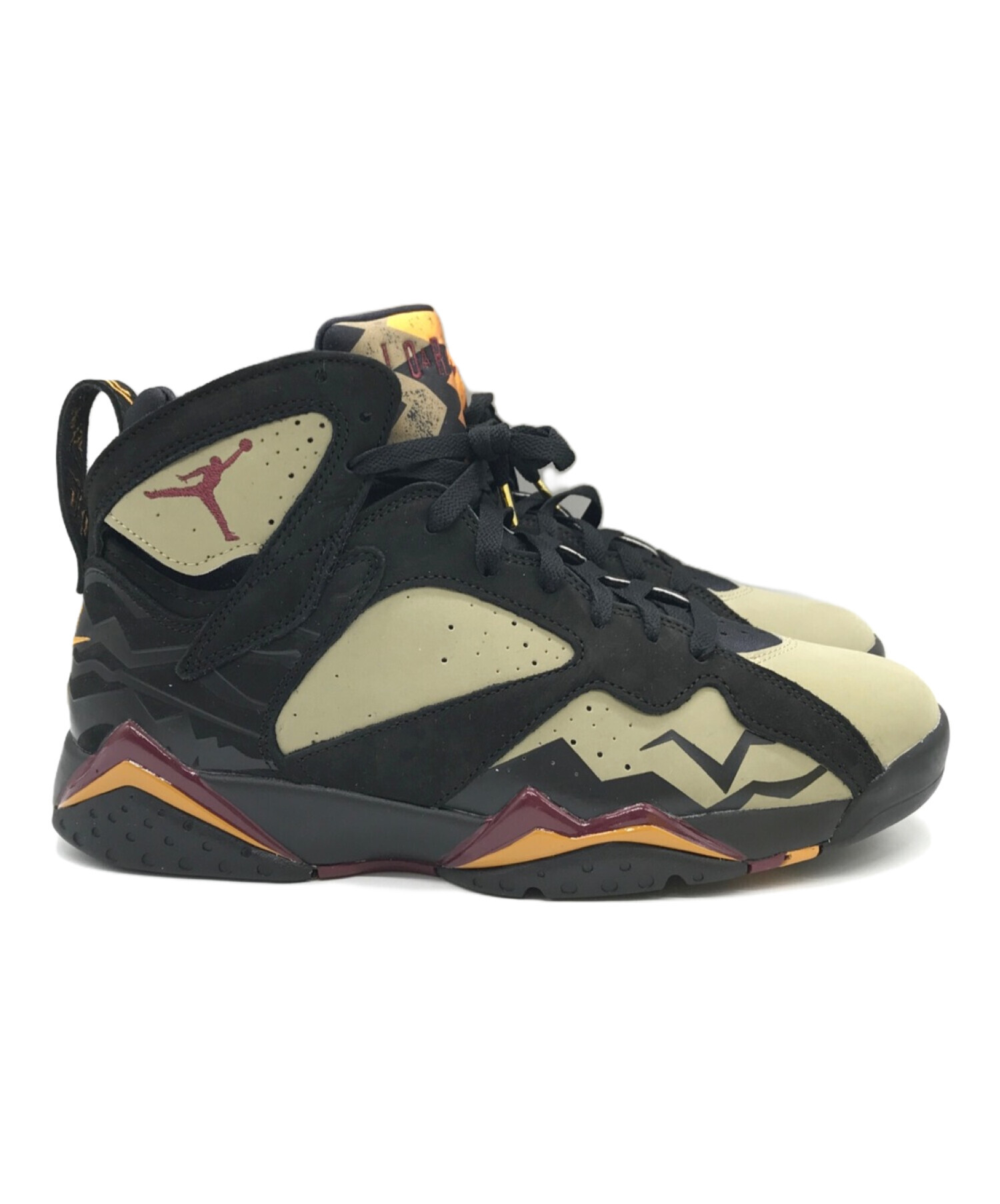 中古・古着通販】NIKE (ナイキ) エアジョーダン 7 レトロ/AIR JORDAN 7 RETRO SE BLACK/CHERRYWOOD  カーキ×ブラック×イエロー サイズ:28 未使用品｜ブランド・古着通販 トレファク公式【TREFAC FASHION】スマホサイト