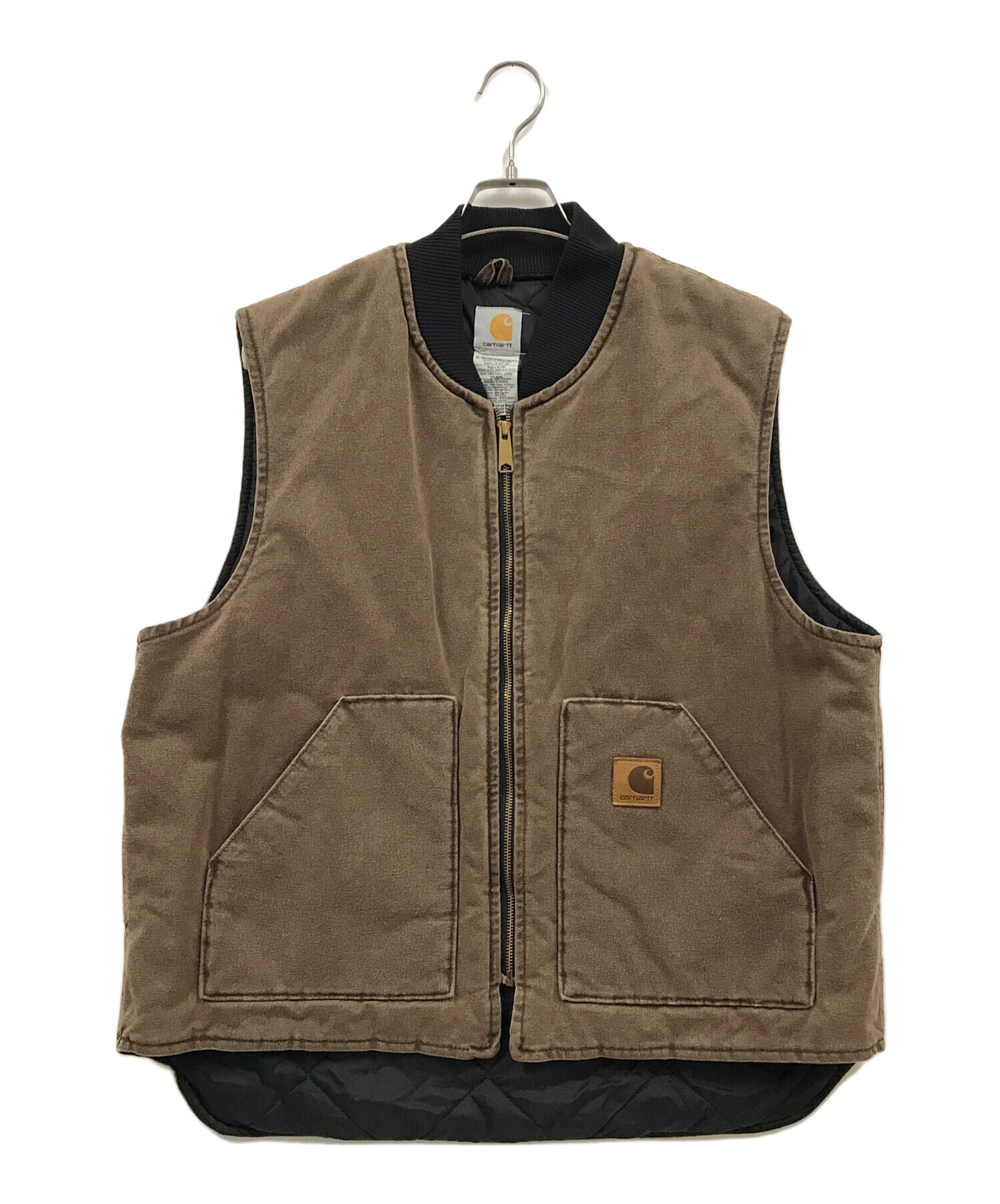 CarHartt (カーハート) UFCW/ダック中綿ベスト/ベスト/V02 CHT ブラウン サイズ:XL