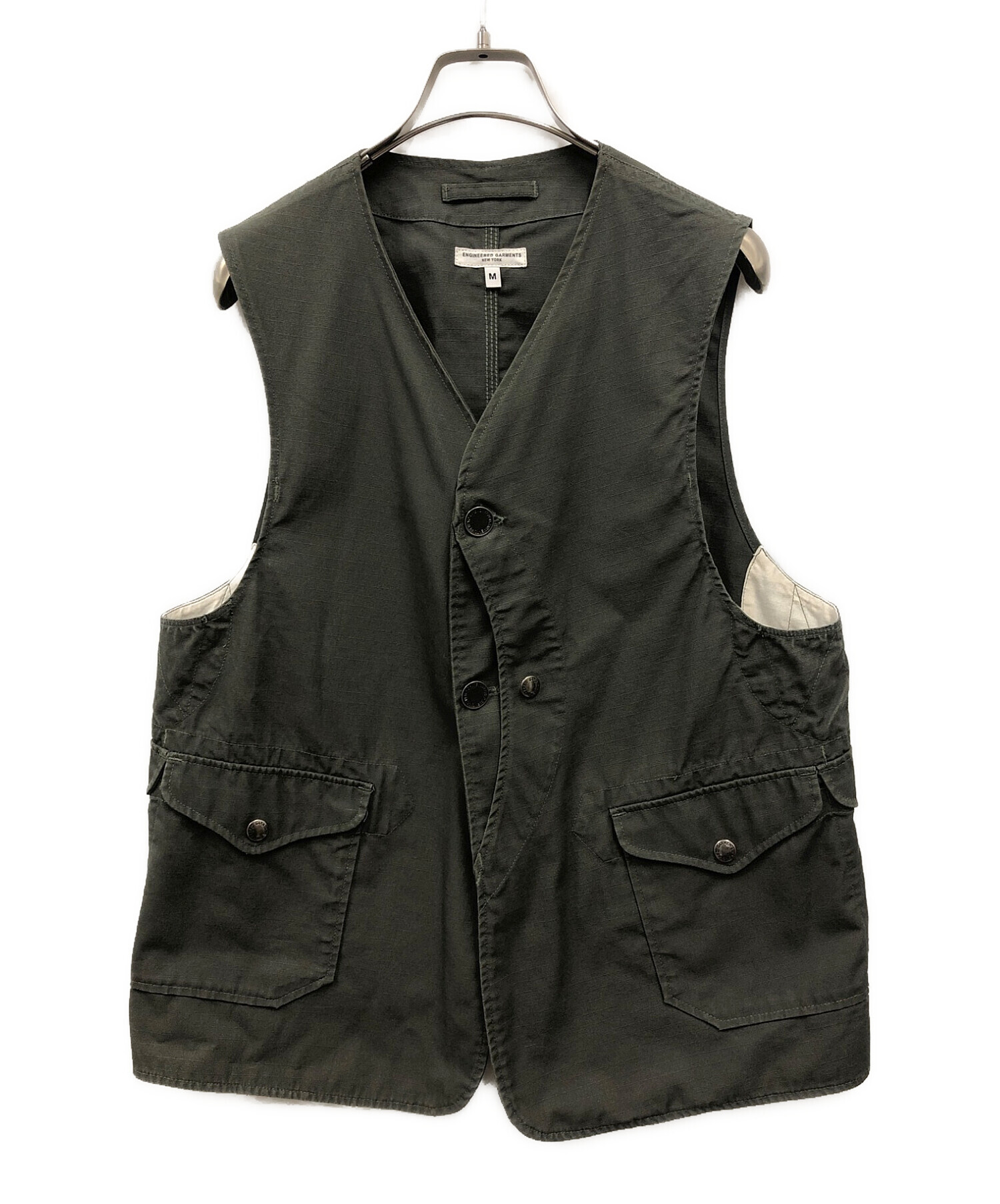 中古・古着通販】Engineered Garments (エンジニアド ガーメンツ) Upland Vest オリーブ サイズ:M｜ブランド・古着通販  トレファク公式【TREFAC FASHION】スマホサイト