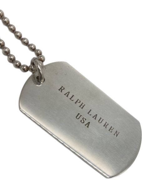 【中古・古着通販】RALPH LAUREN (ラルフローレン) ドッグタグ/シルバーネックレス シルバー｜ブランド・古着通販  トレファク公式【TREFAC FASHION】スマホサイト