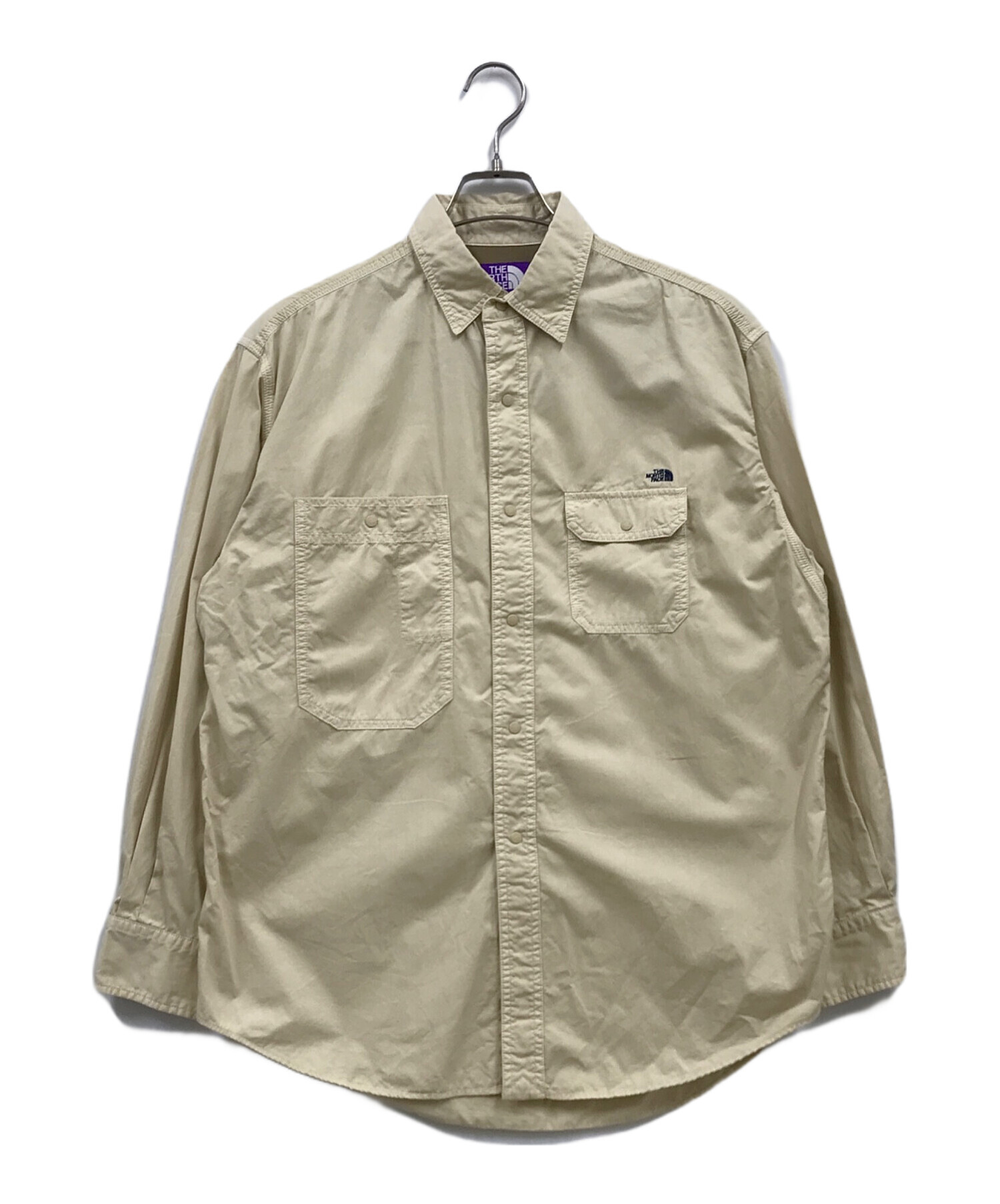 中古・古着通販】THE NORTHFACE PURPLELABEL (ザ・ノースフェイス パープルレーベル) Lightweight Twill Big  Work Shirt/ライトﾂｲﾙﾋﾞｯｸﾞﾜｰｸｼｬﾂ//NT3304N ベージュ サイズ:S｜ブランド・古着通販 トレファク公式【TREFAC  FASHION】スマホサイト