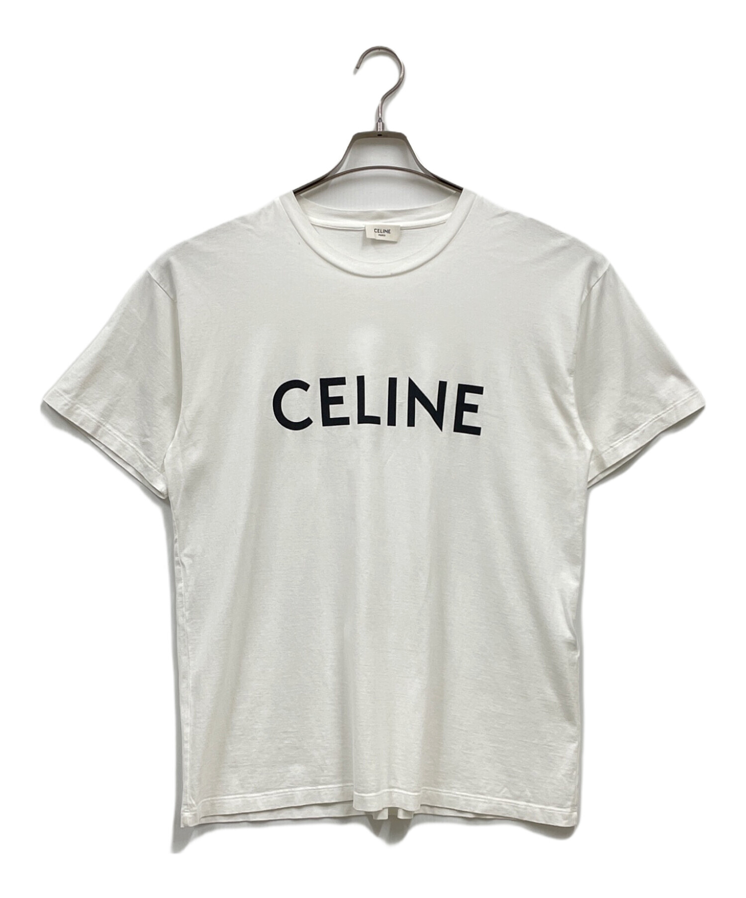 中古・古着通販】CELINE (セリーヌ) ルーズフィットロゴプリントTシャツ/2X681501F/Tシャツ/プリントTシャツ/半袖カットソー/by Hedi  Slimane ホワイト サイズ:Ｓ｜ブランド・古着通販 トレファク公式【TREFAC FASHION】スマホサイト